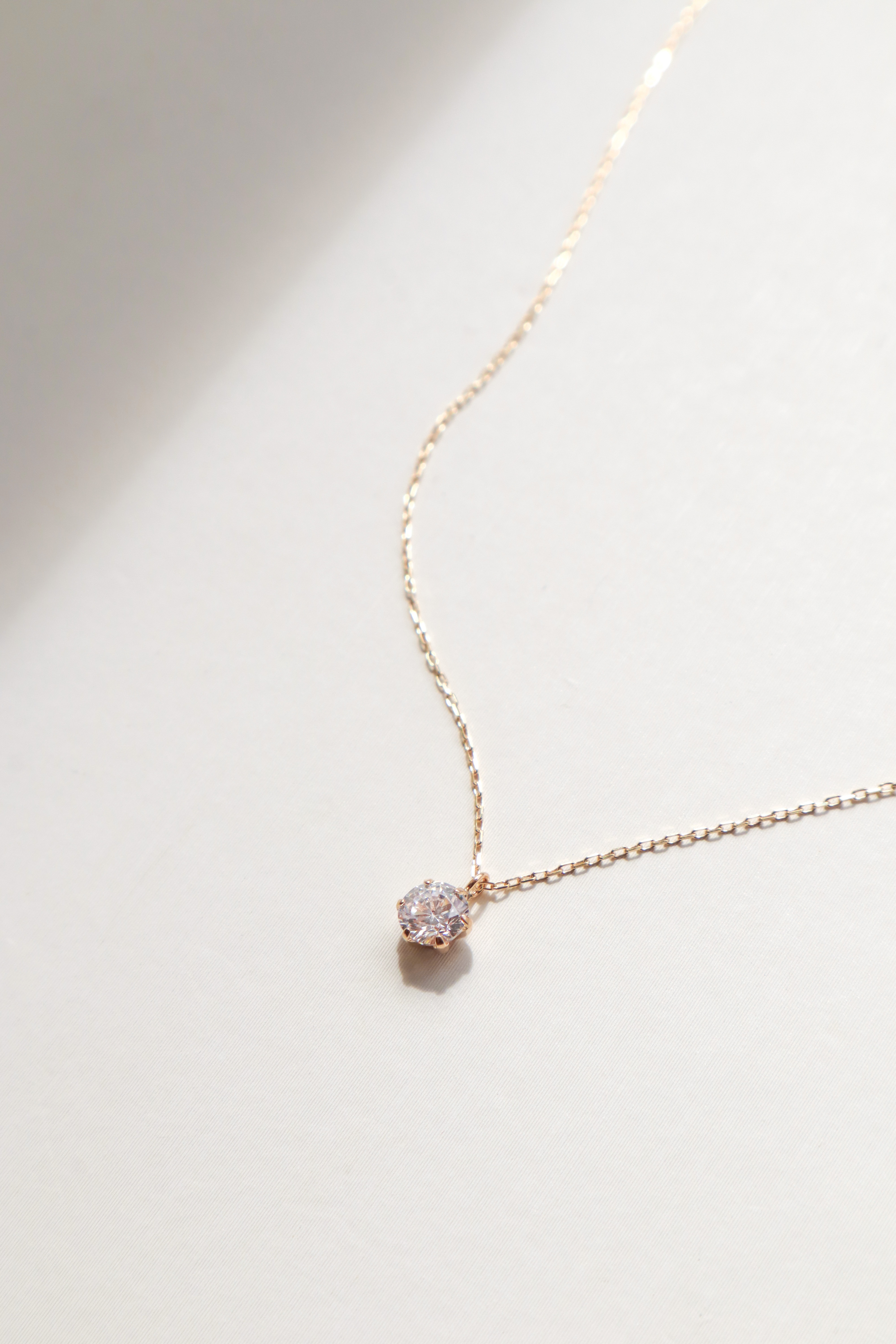 18K/10分單鑽墜鍊