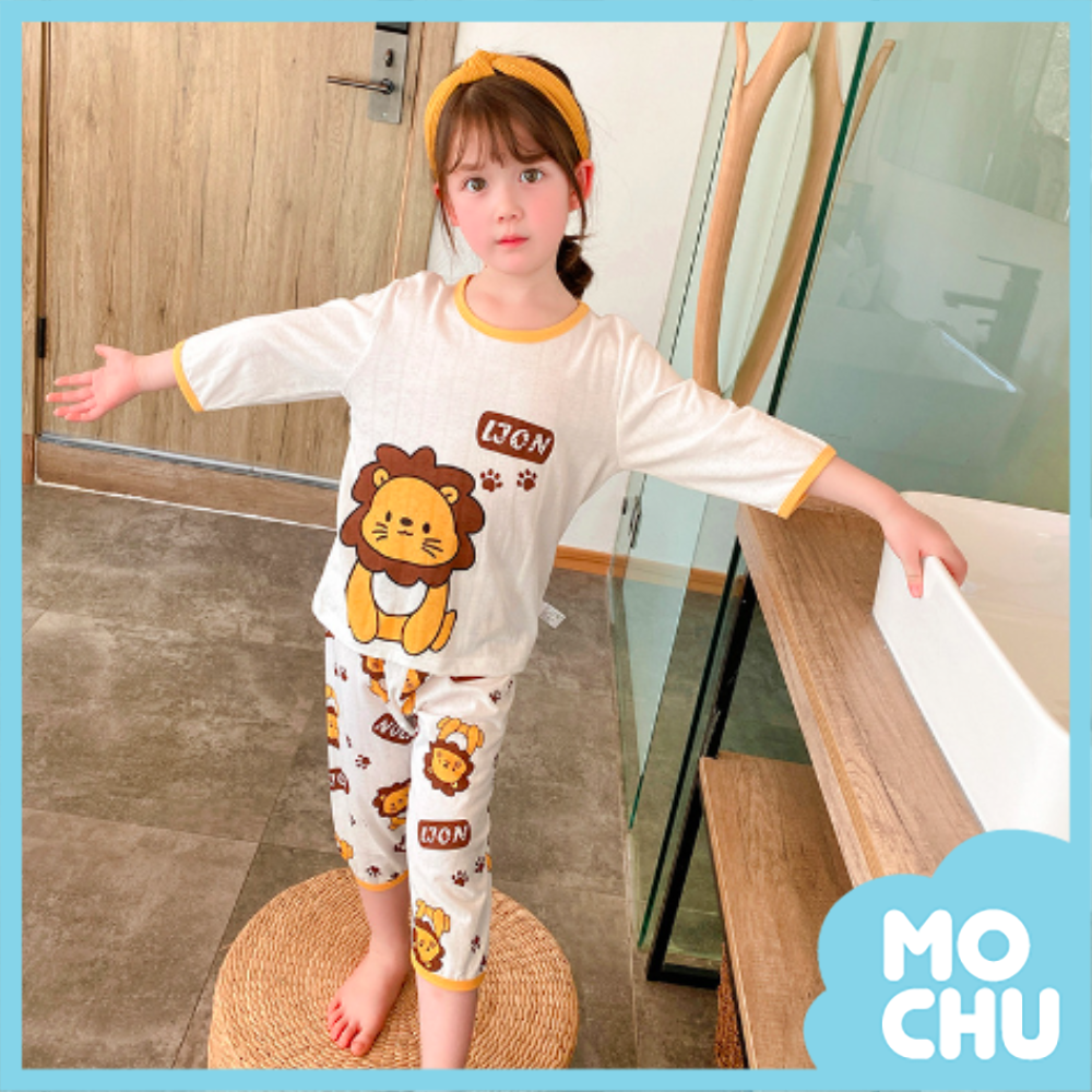 萌辛巴竹纖維七分袖家居服