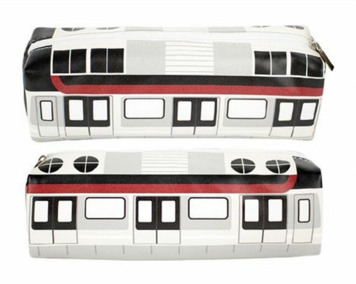 香港交通工具系列-鐵路筆袋