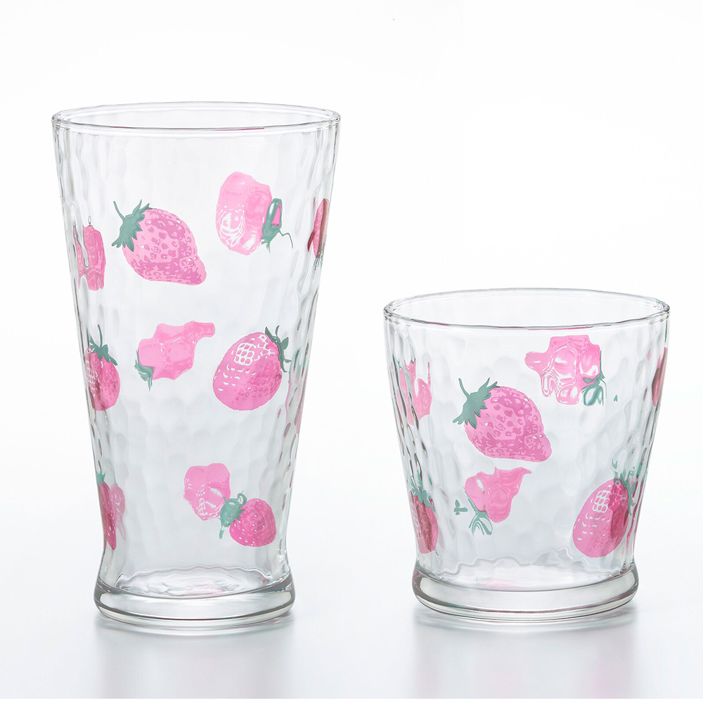 ADERIA 石塚硝子 草莓玻璃杯
