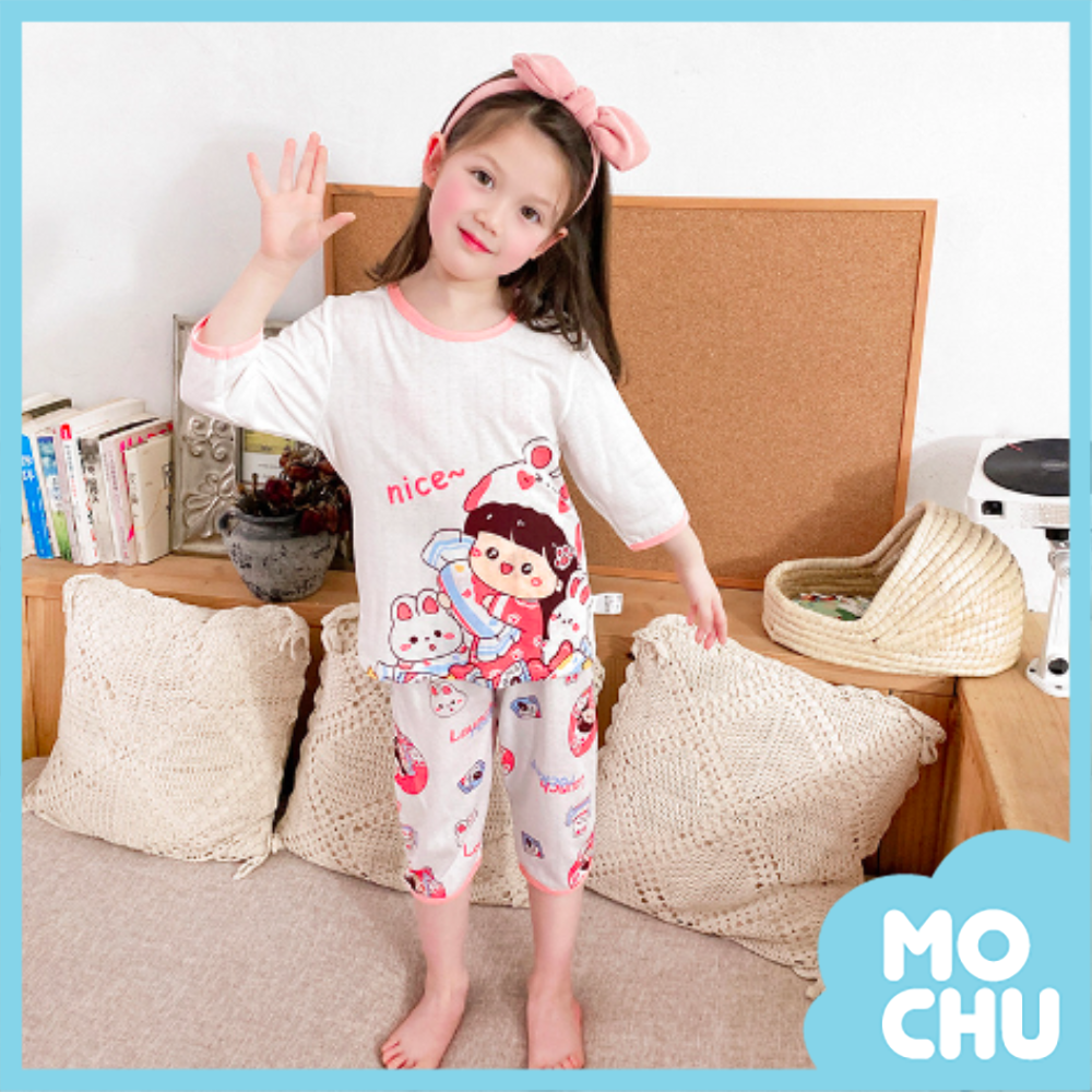 白兔糖竹纖維七分袖家居服