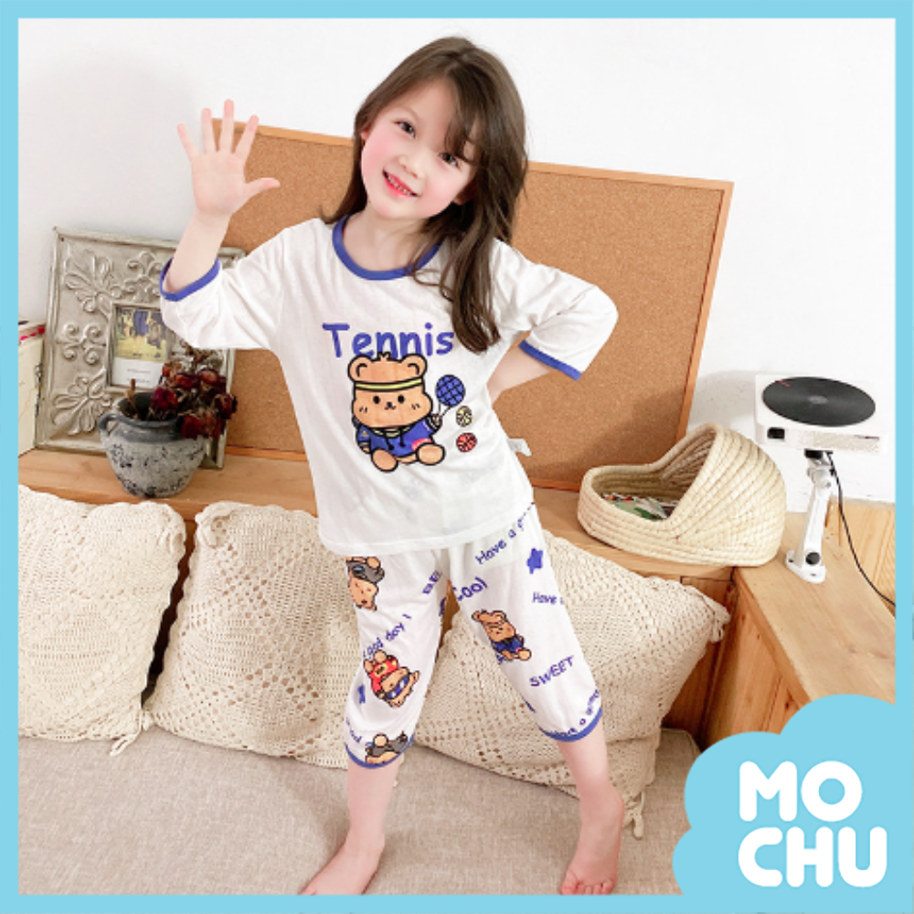 嗨皮熊竹纖維七分袖家居服