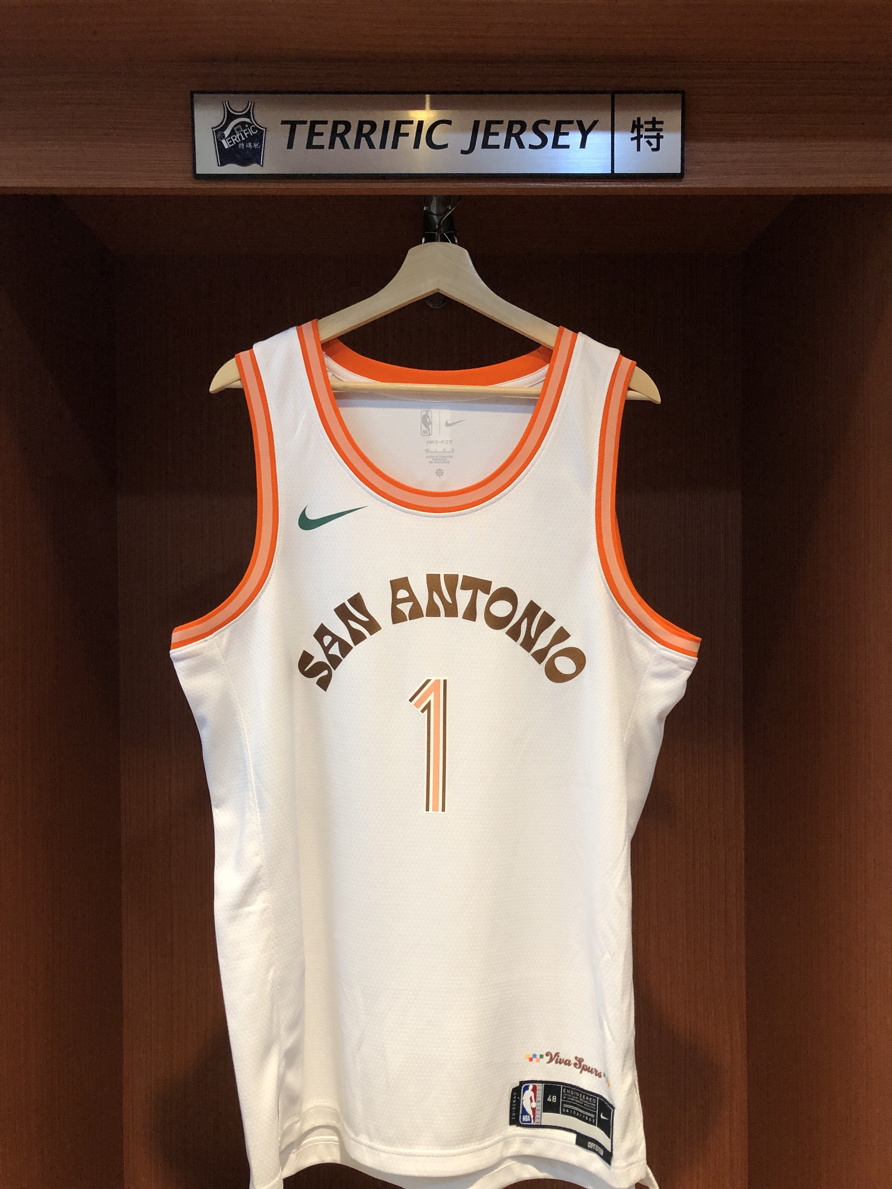 NBA球衣 Victor Wembanyama 聖安東尼奧馬刺城市 新人年 City Nike Swingman 球迷版 熱轉印 全新