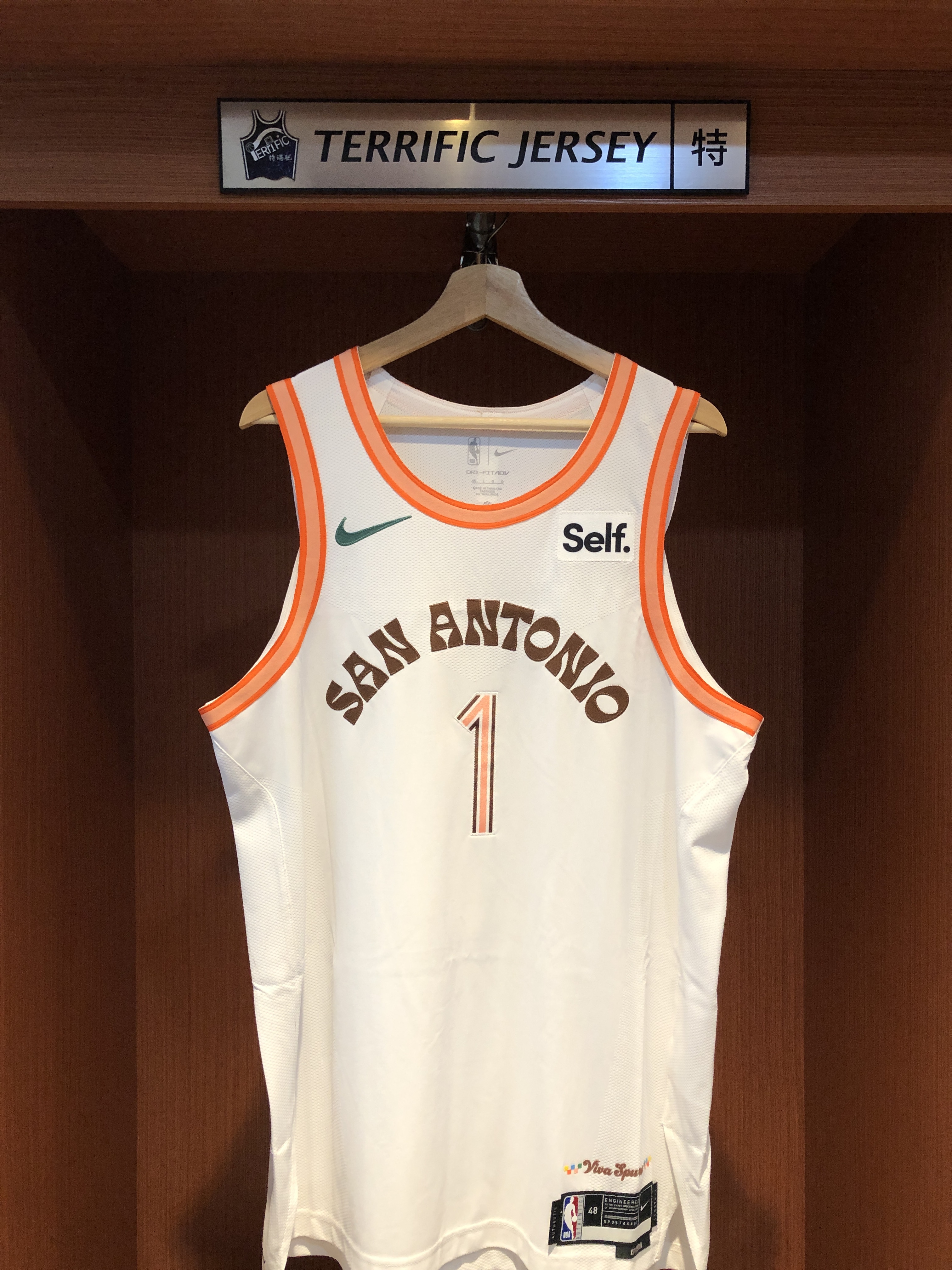 NBA球衣 Victor Wembanyama 聖安東尼奧馬刺城市 City Nike Authentic 球員版 電繡 含贊助商標 全新