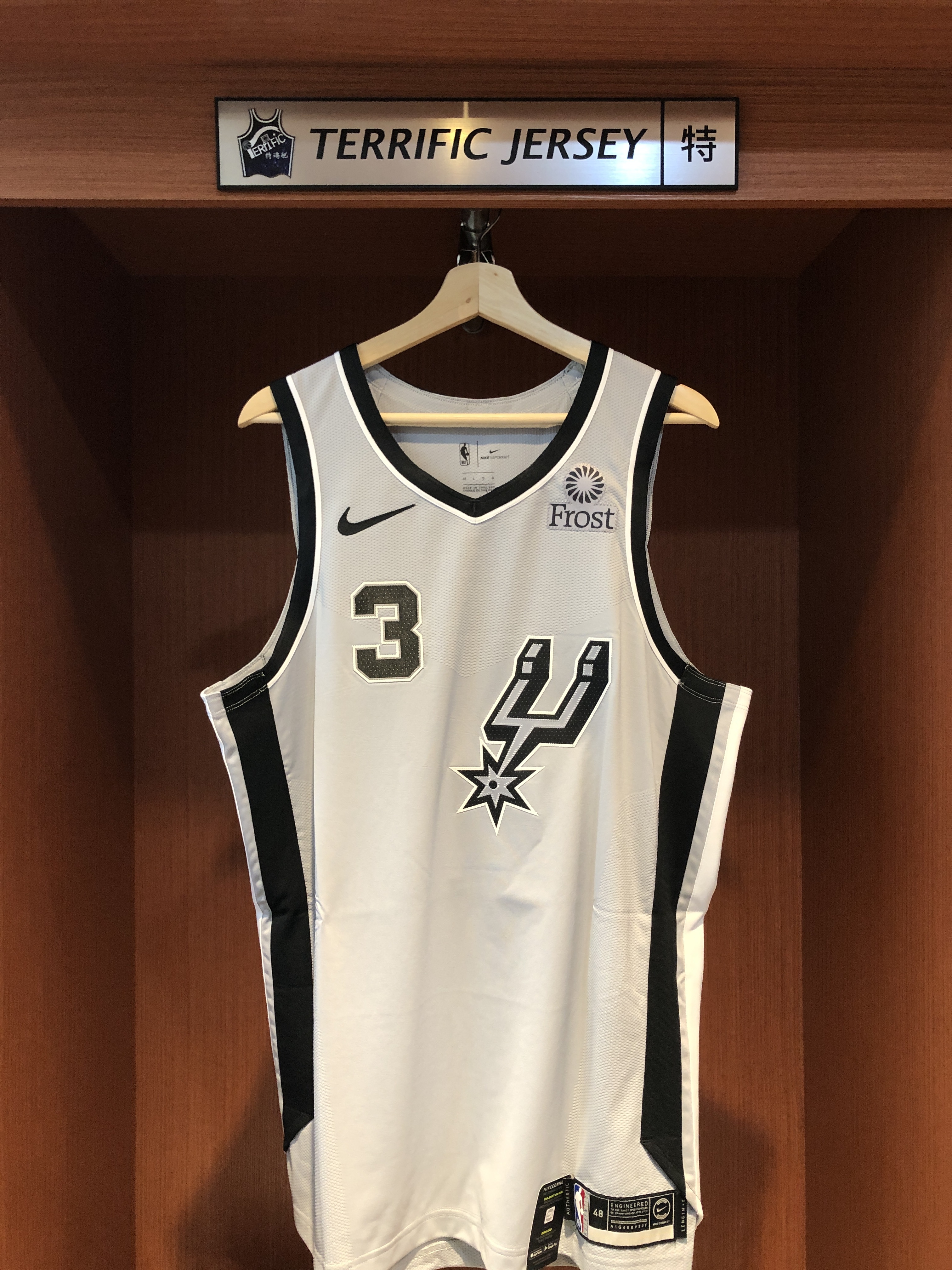 NBA球衣 Keldon Johnson 聖安東尼奧馬刺灰 Statement Nike Authentic 球員版 電繡 含贊助商標 全新