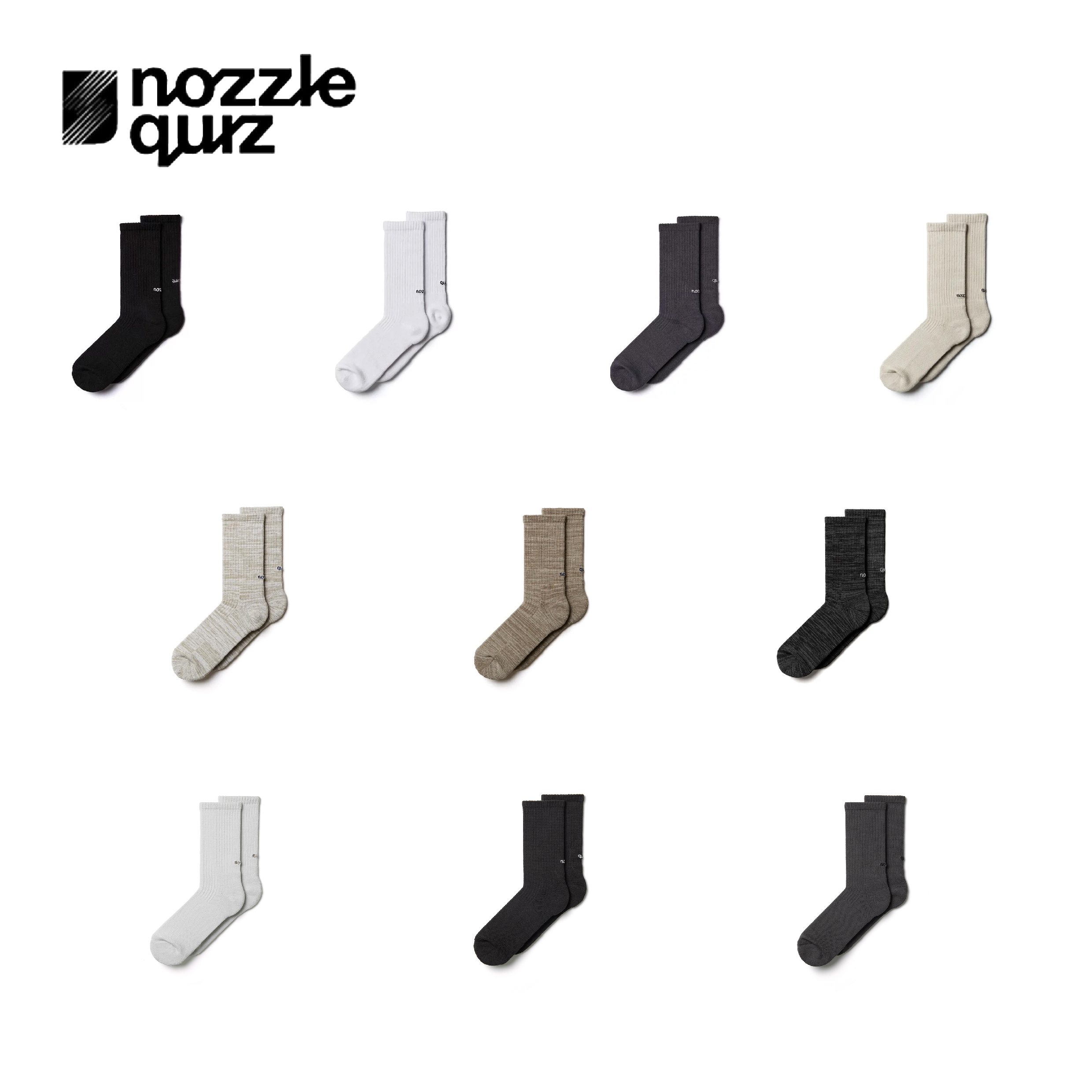 nozzle quiz 後研設計 / Essential Crew 中高筒運動休閒襪