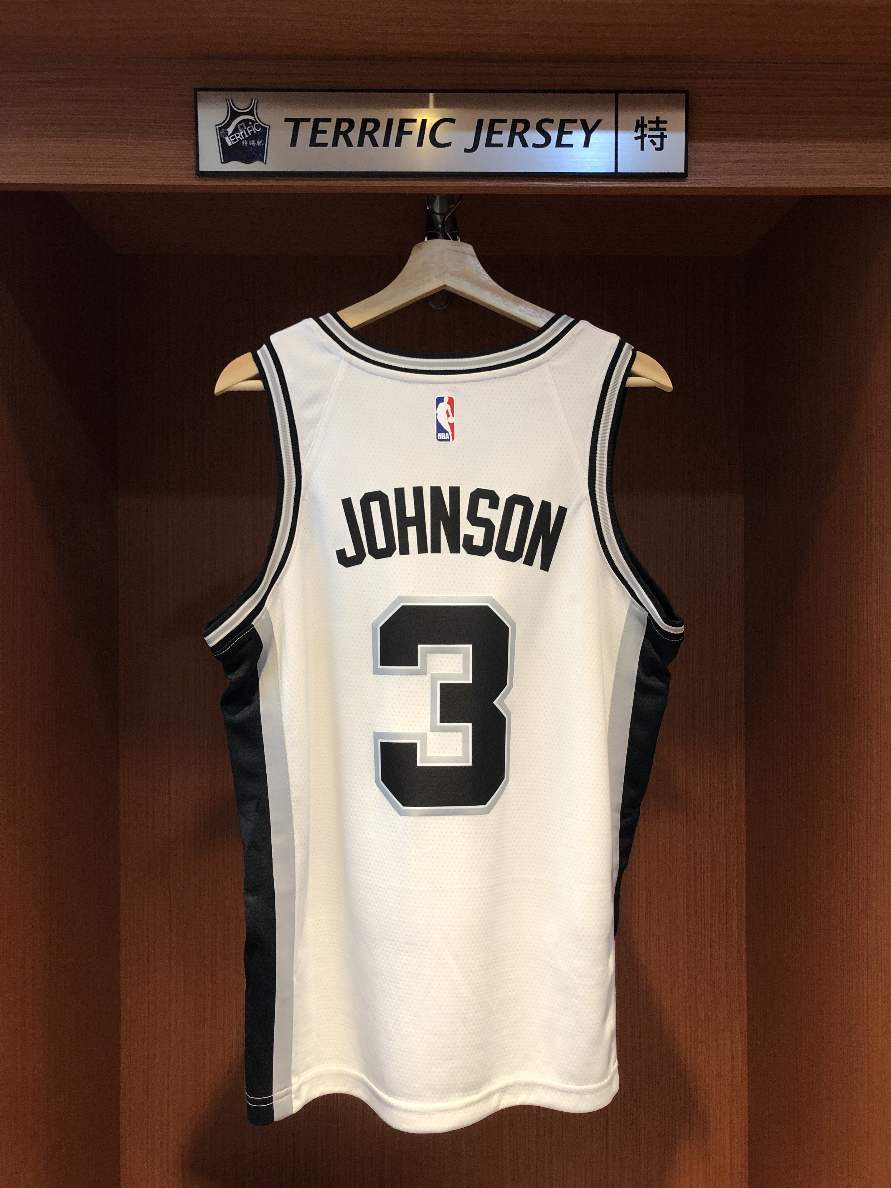 NBA球衣 Keldon Johnson 聖安東尼奧馬刺白 Association Nike Swingman 球迷版 熱轉印 含贊助商標 全新