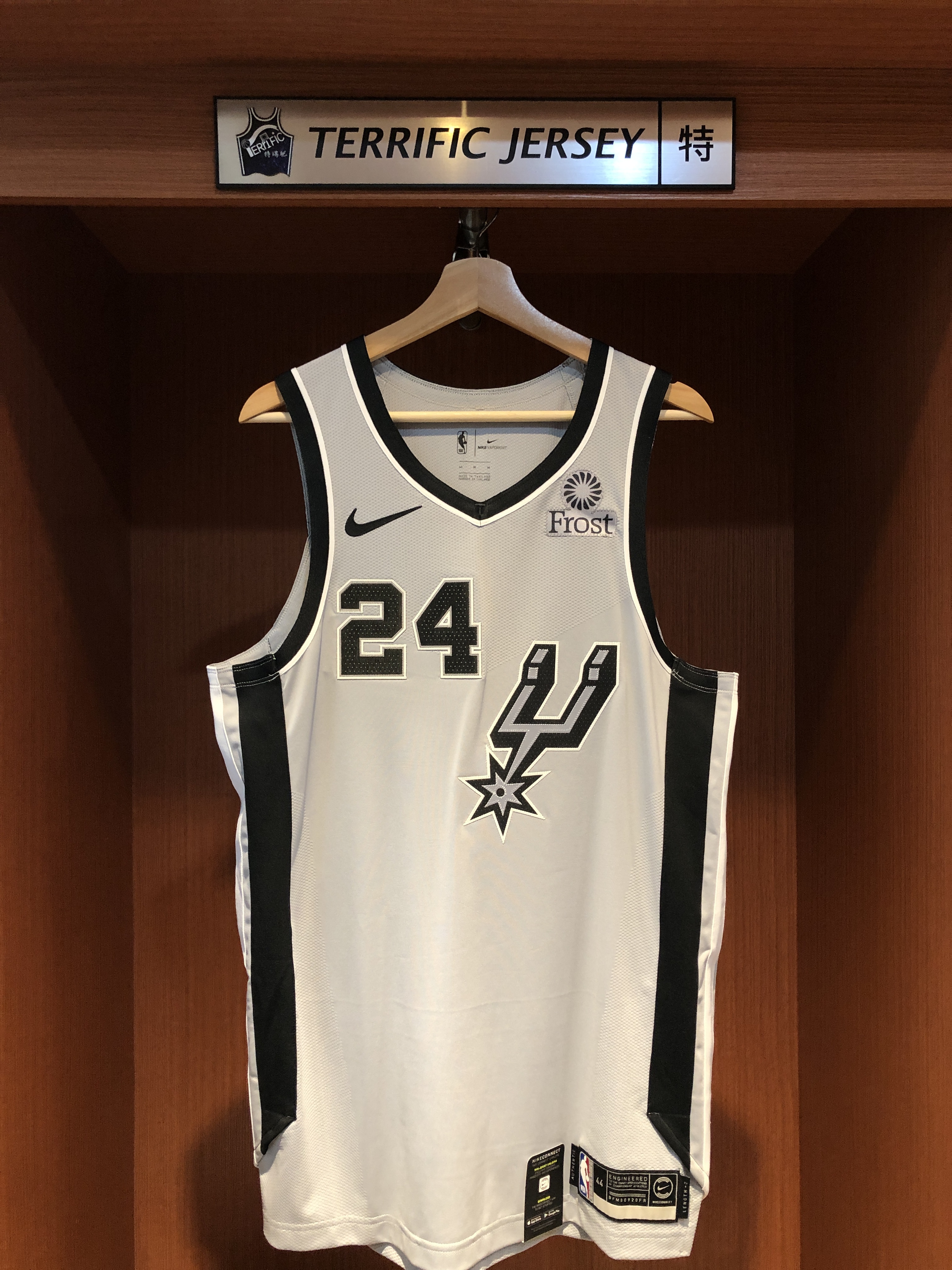 NBA球衣 Devin Vassell 聖安東尼奧馬刺灰 Statement Nike Authentic 球員版 電繡 含贊助商標 全新