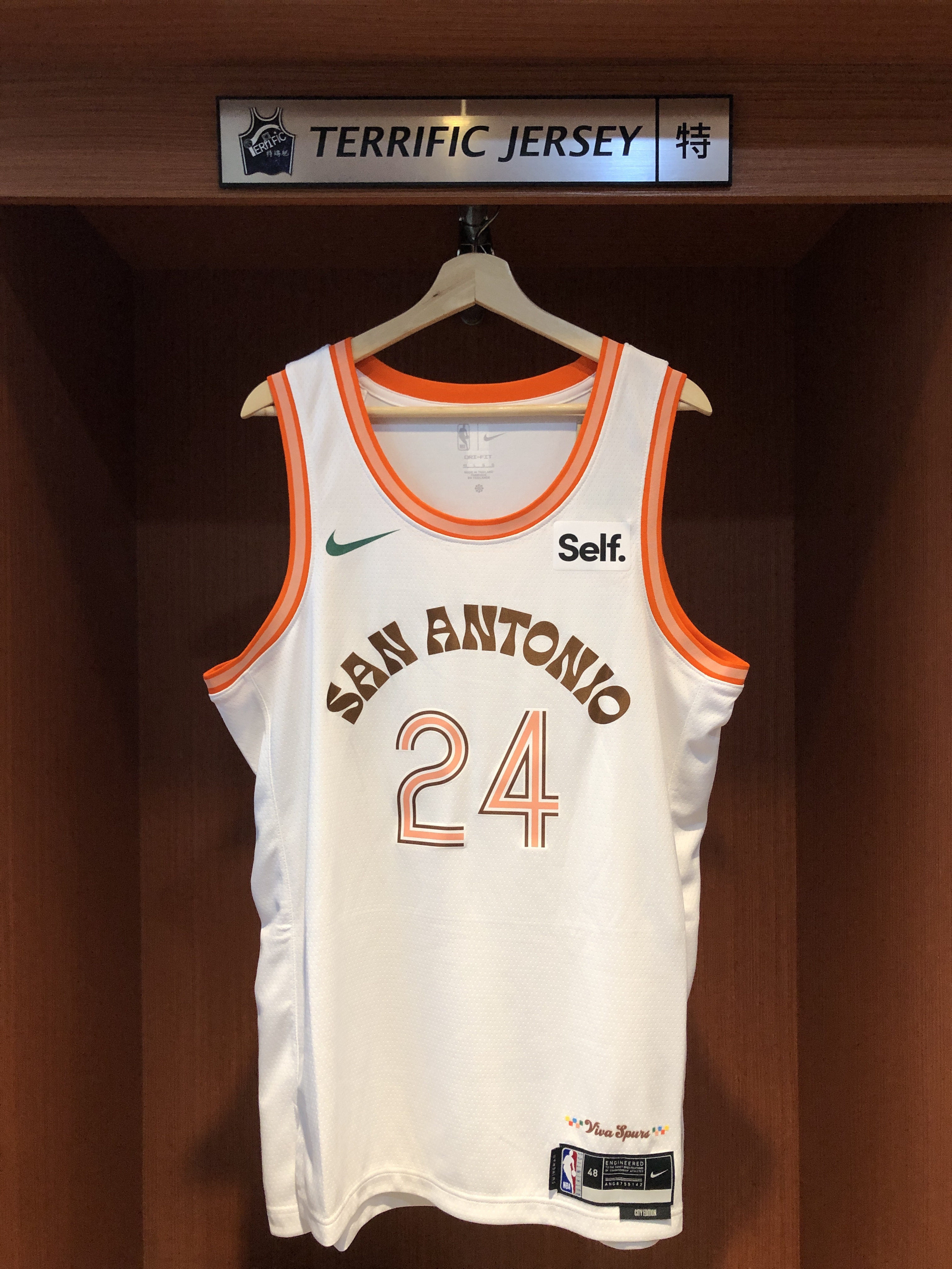 NBA球衣 Devin Vassell 聖安東尼奧馬刺城市 City Nike Swingman 球迷版 熱轉印 含贊助商標 全新