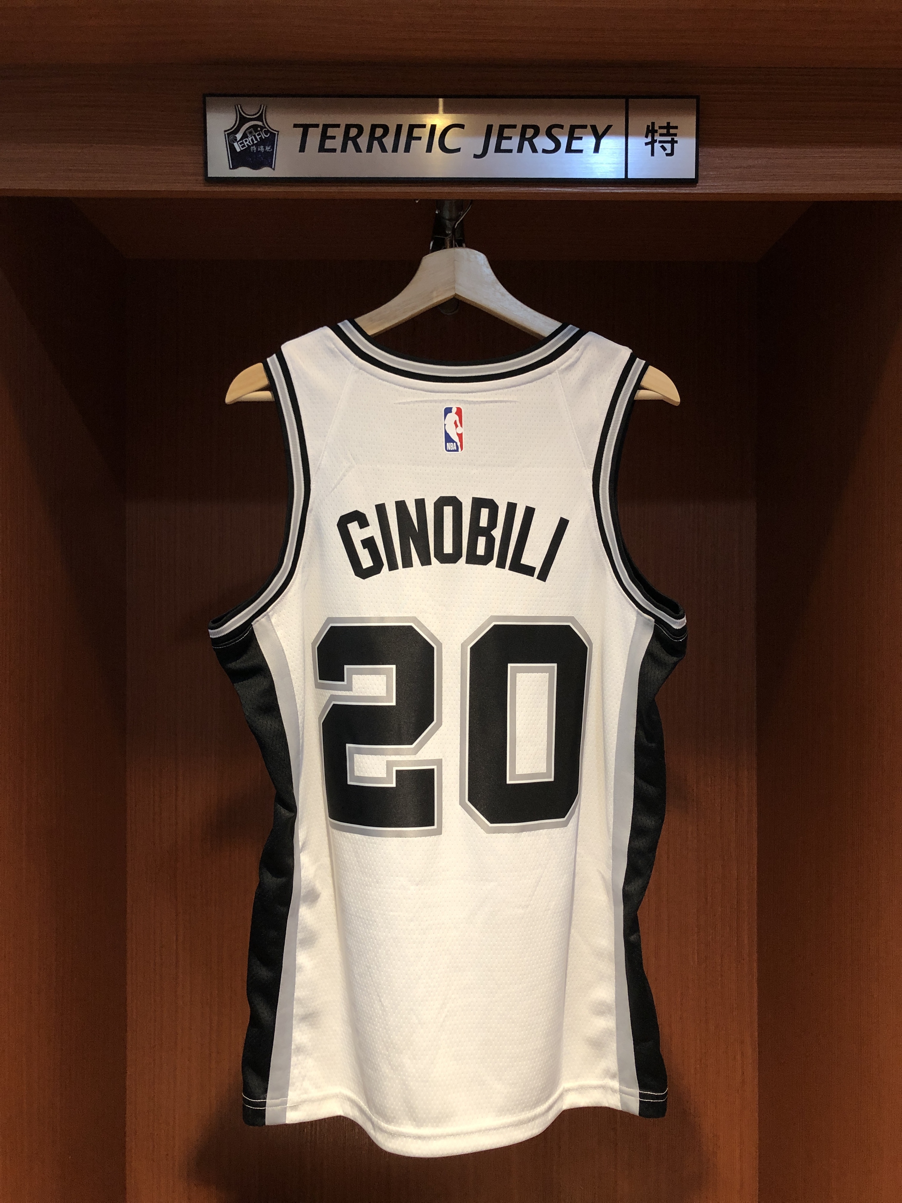 NBA球衣 Manu Ginobili 聖安東尼奧馬刺白 Association Nike Swingman 球迷版 熱轉印 全新