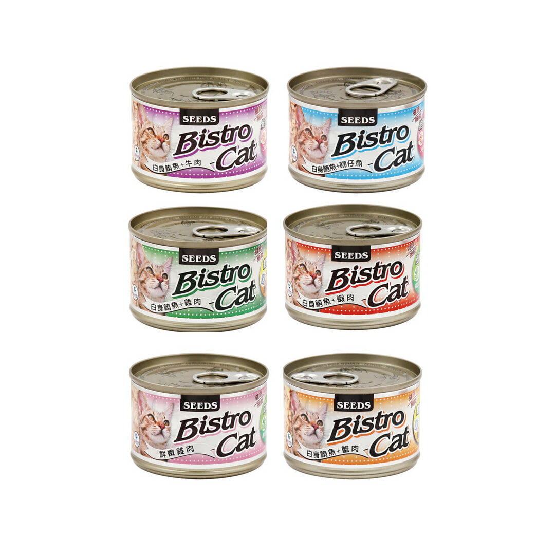 SEEDS 惜時  Bistro Cat特級銀貓大罐 (貓副食罐)170g
