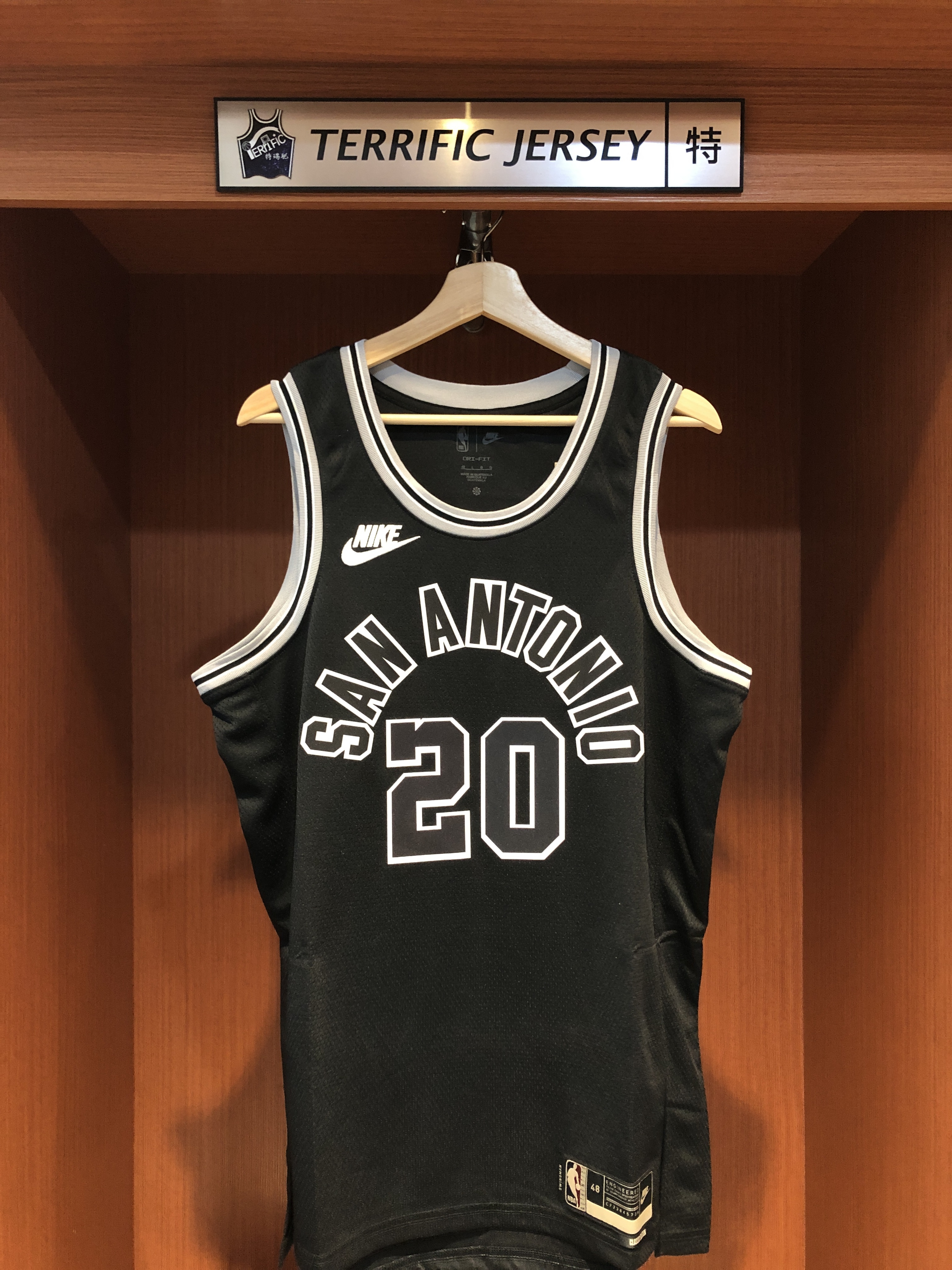 NBA球衣 Manu Ginobili 聖安東尼奧馬刺復古 HWC Nike Swingman 球迷版 熱轉印 全新