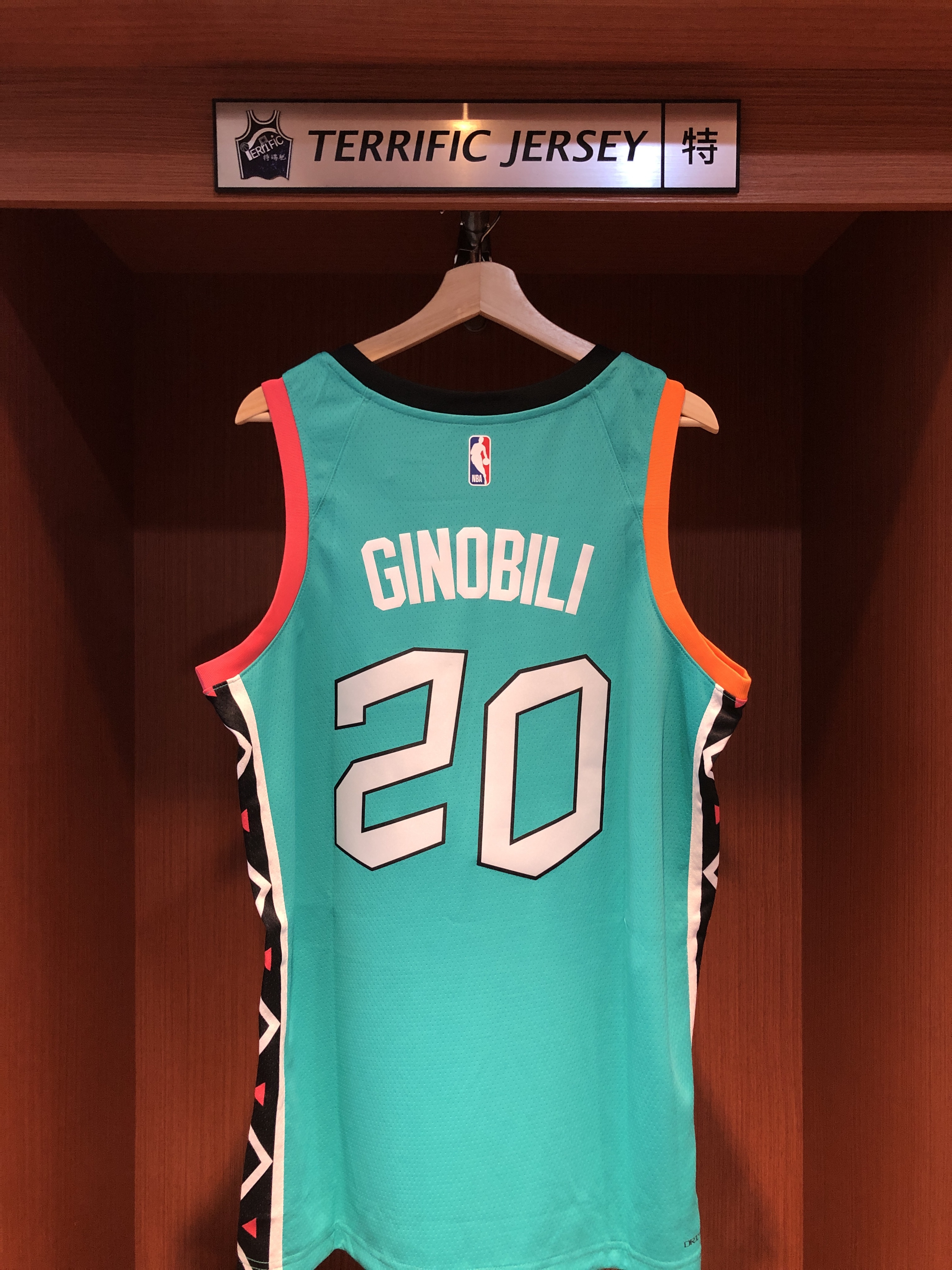 NBA球衣 Manu Ginobili 聖安東尼奧馬刺城市 City Nike Swingman 球迷版 熱轉印 全新