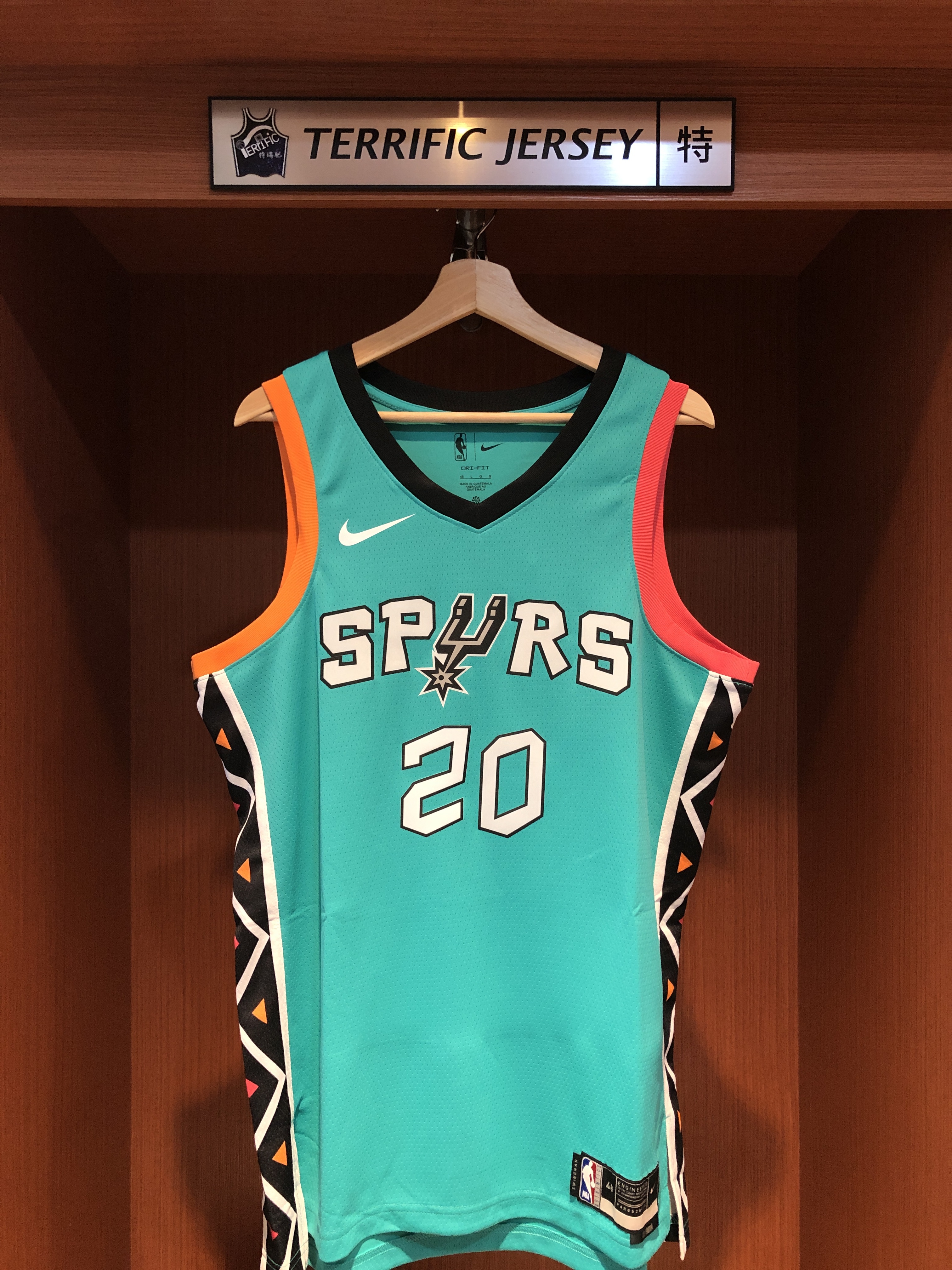 NBA球衣 Manu Ginobili 聖安東尼奧馬刺城市 City Nike Swingman 球迷版 熱轉印 全新