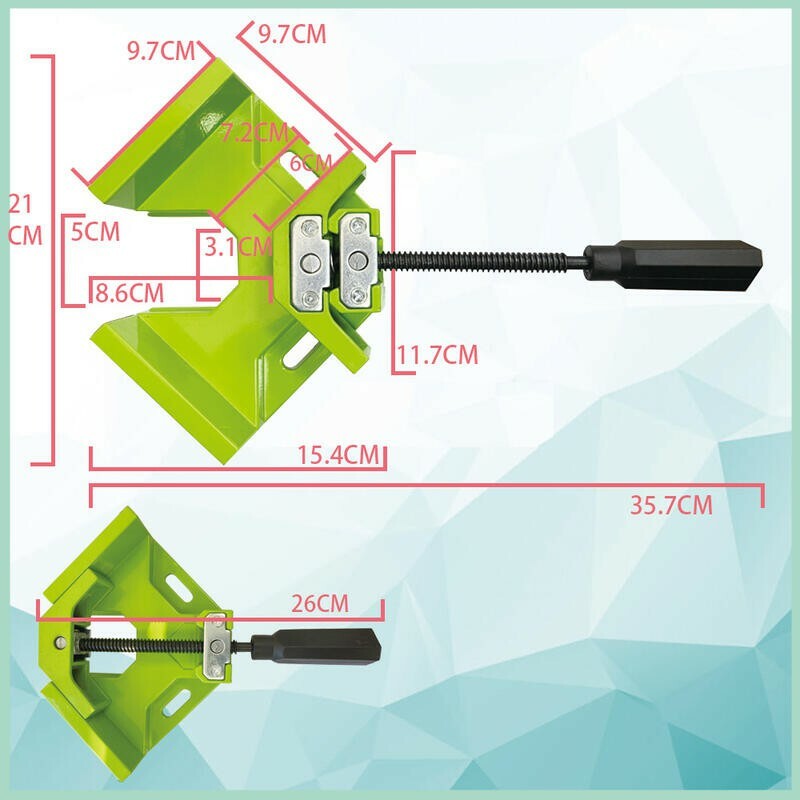 附發票｜BG-6218直角平口鉗｜ 90度 鋁合金  木工夾 角度夾 相框夾 魚缸直角夾 固定夾