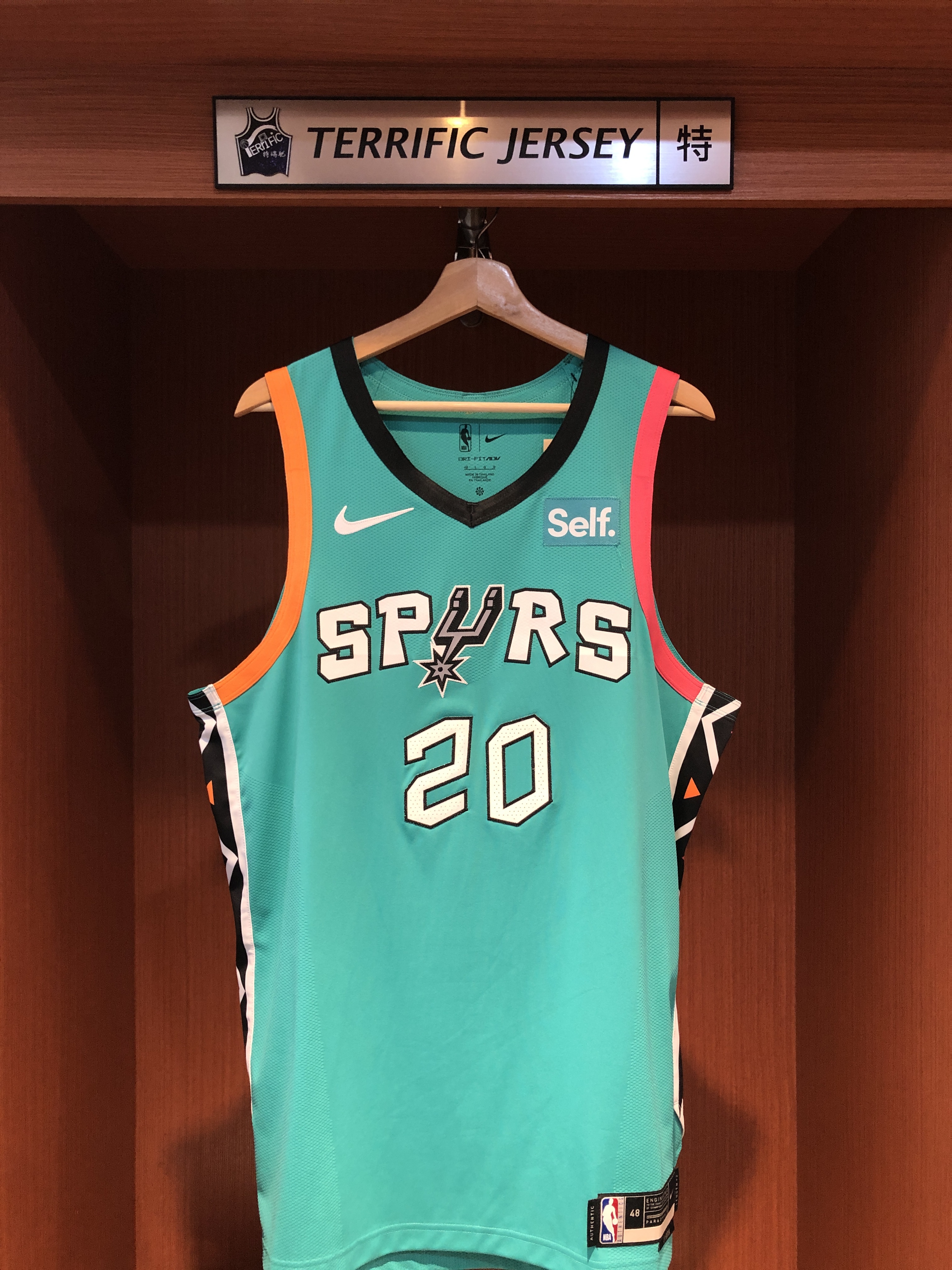 NBA球衣 Manu Ginobili 聖安東尼奧馬刺城市 辣椒綠 City Nike Authentic 球員版 電繡 含贊助商標 全新