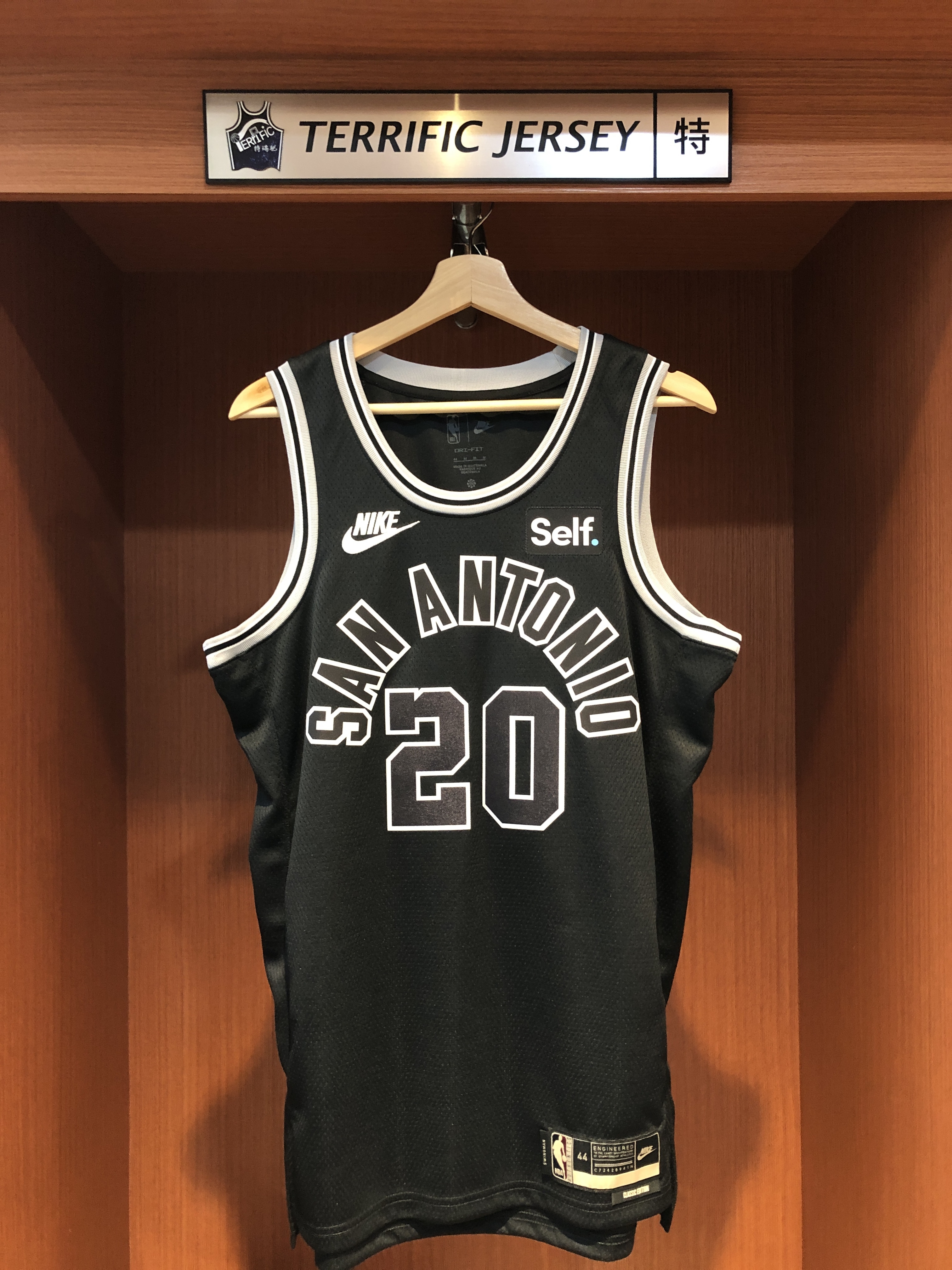 NBA球衣 Manu Ginobili 聖安東尼奧馬刺復古 HWC Nike Swingman 球迷版 熱轉印 含贊助商標 全新