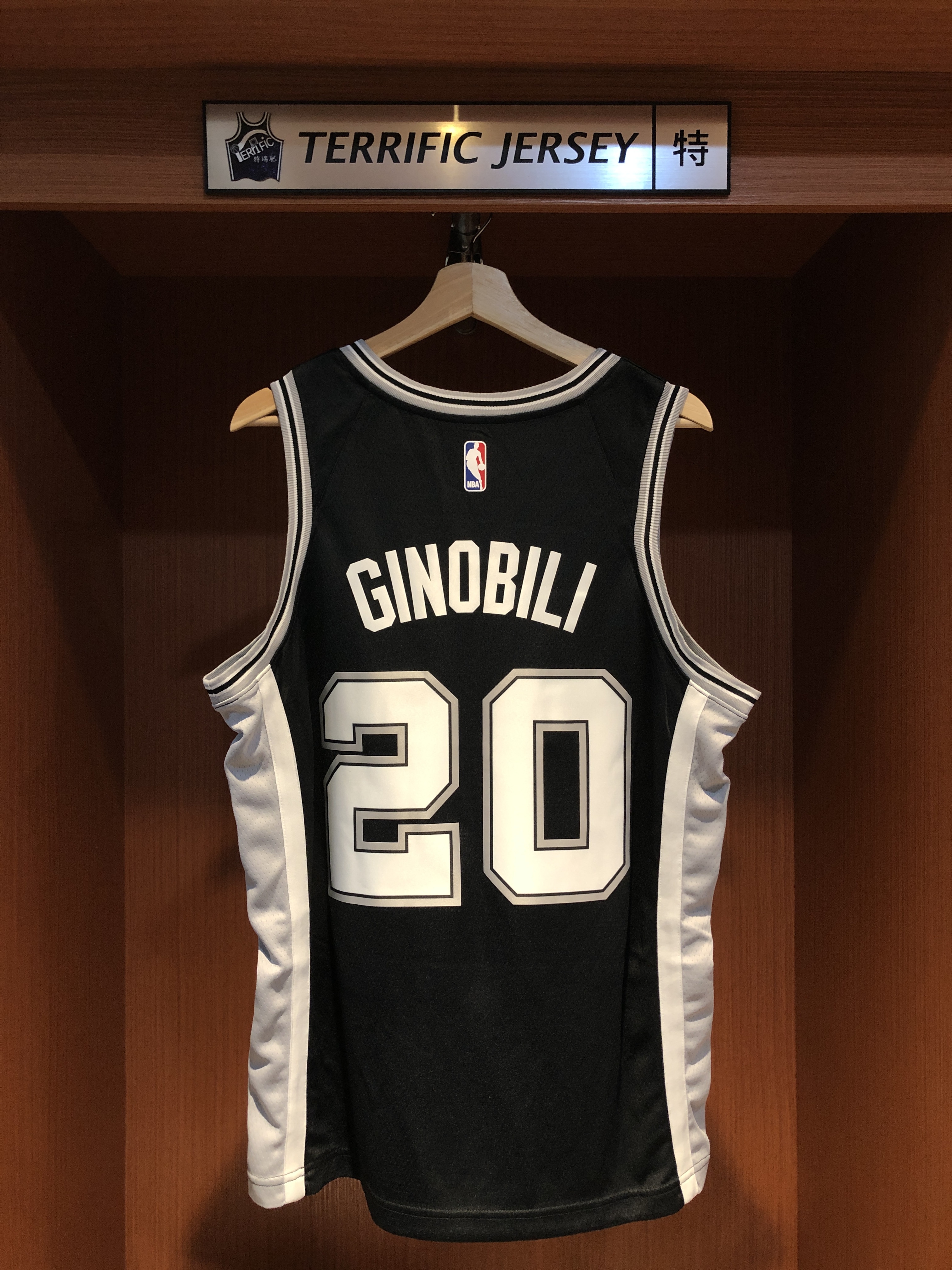 NBA球衣 Manu Ginobili 聖安東尼奧馬刺黑 Icon Nike Swingman 球迷版 熱轉印 全新