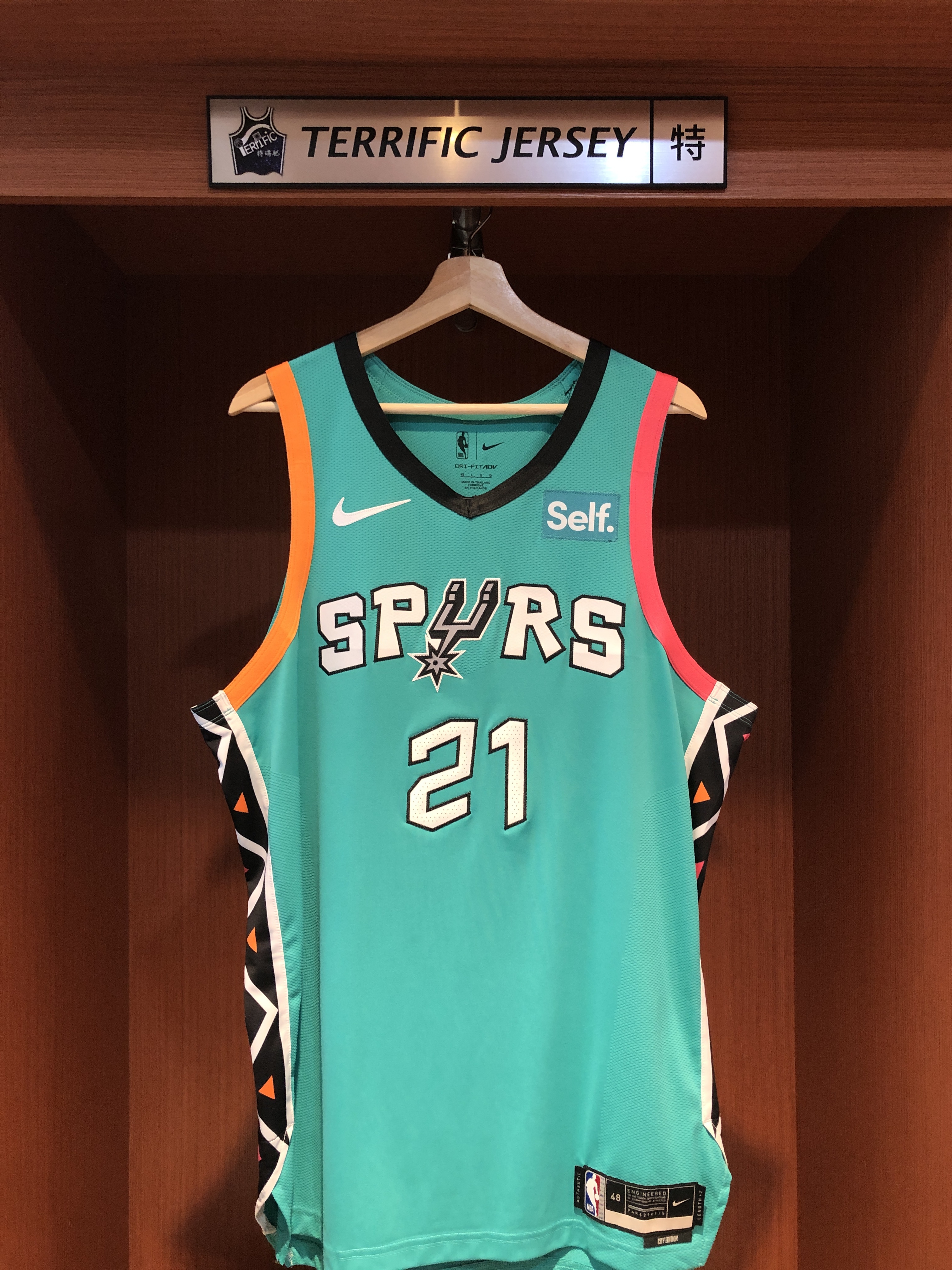 NBA球衣 Tim Duncan 聖安東尼奧馬刺城市 辣椒綠 City Nike Authentic 球員版 電繡 含贊助商標 全新