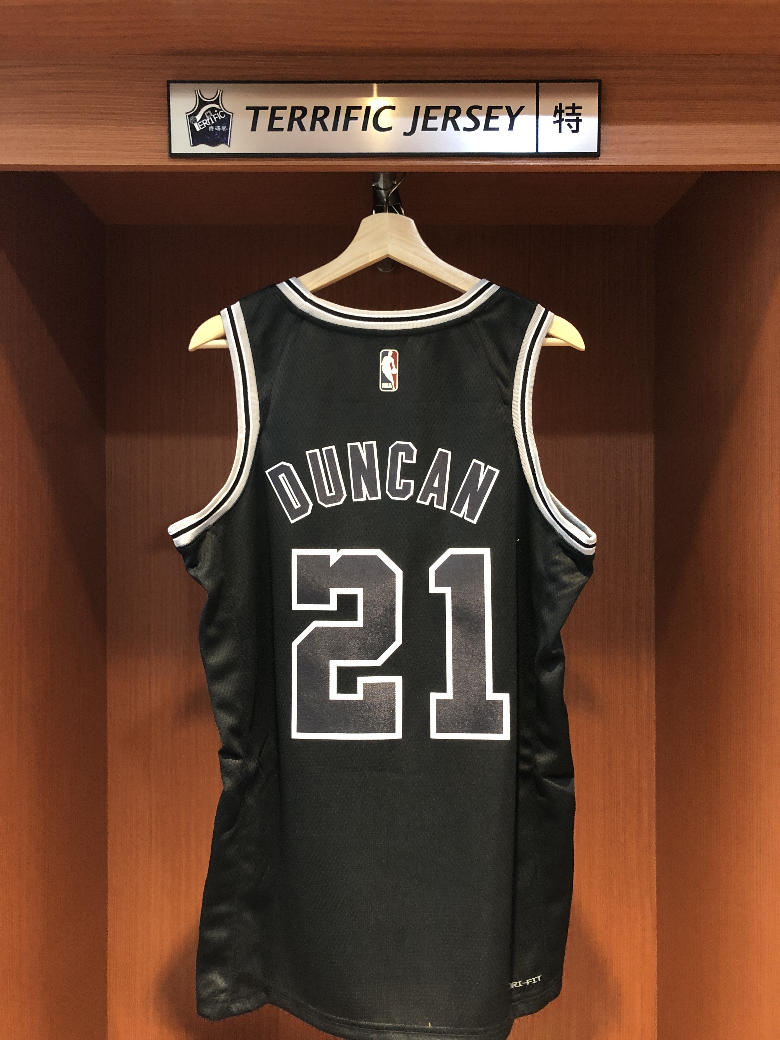 NBA球衣 Tim Duncan 聖安東尼奧馬刺復古 HWC Nike Swingman 球迷版 熱轉印 含贊助商標 全新