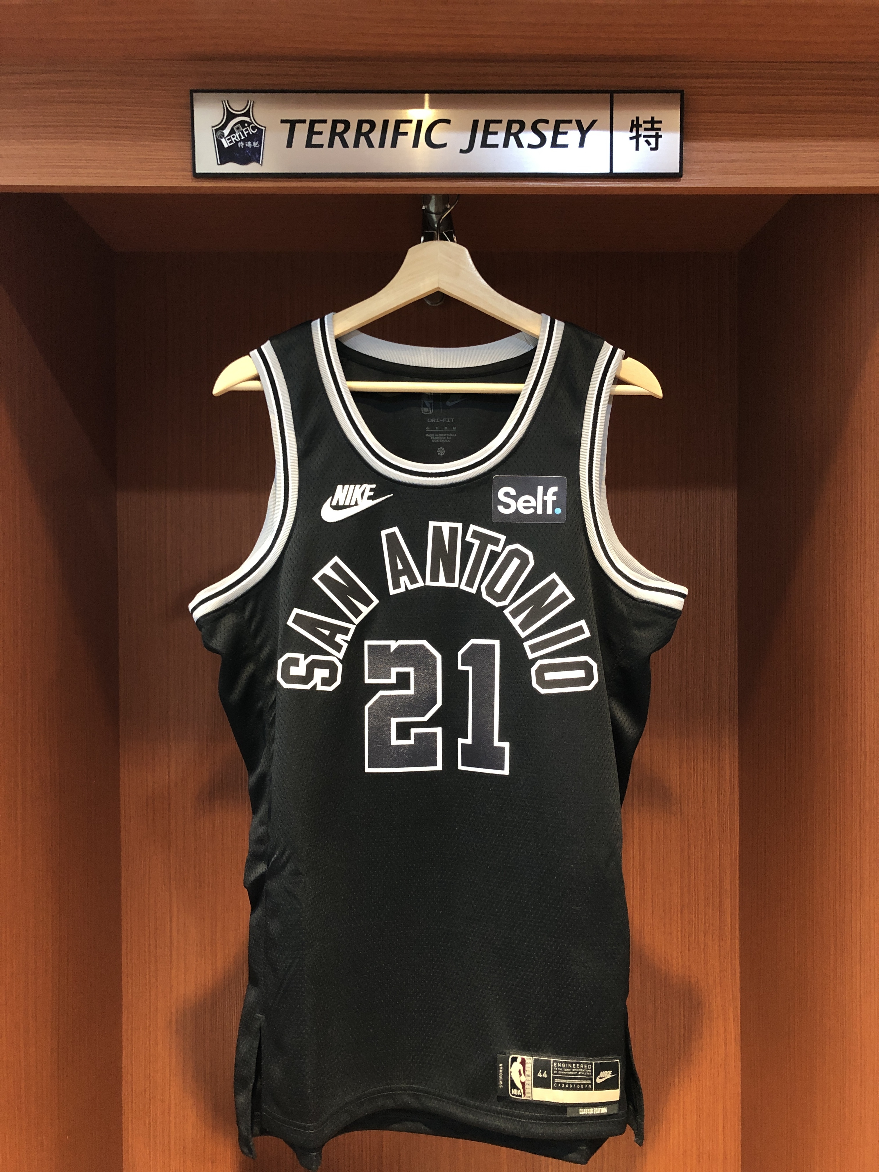 NBA球衣 Tim Duncan 聖安東尼奧馬刺復古 HWC Nike Swingman 球迷版 熱轉印 含贊助商標 全新