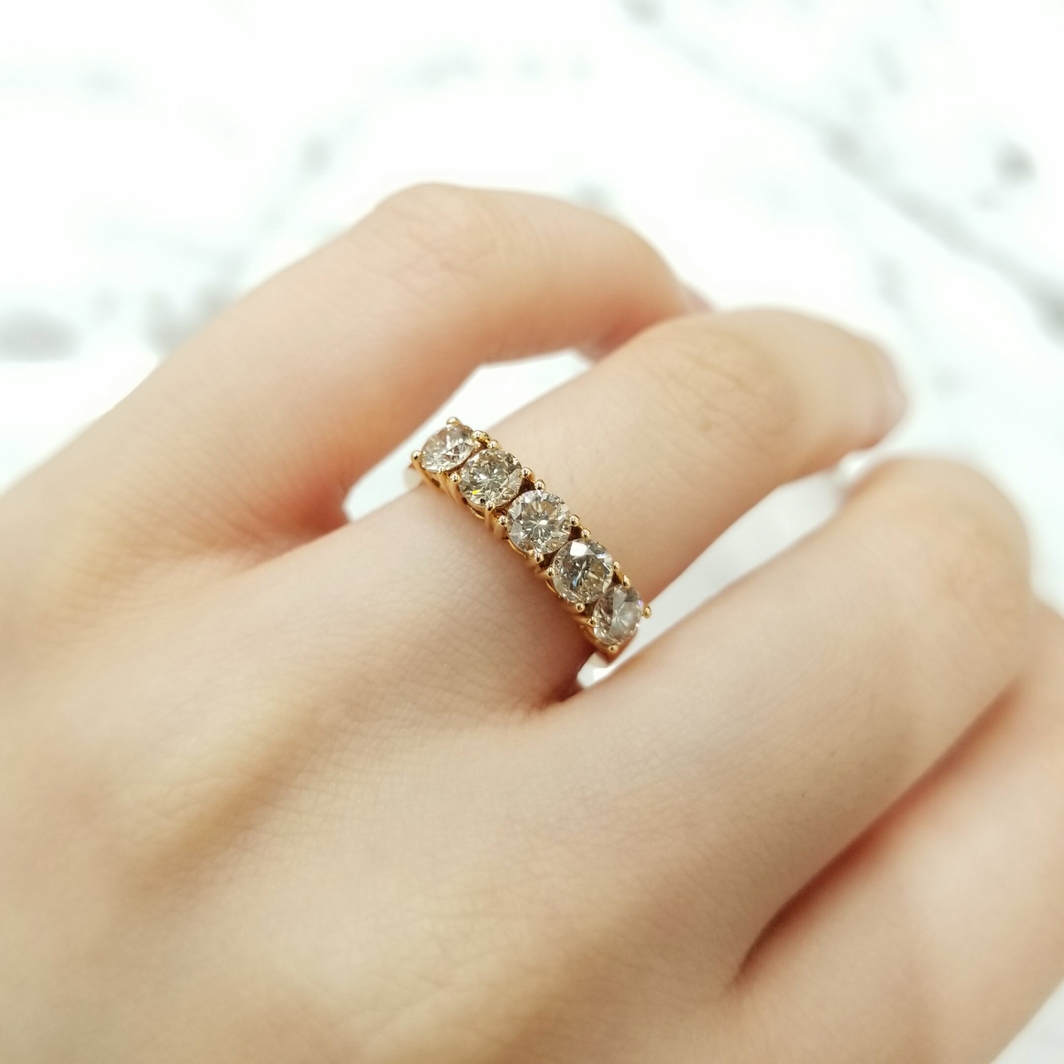 18K Rose Gold 1.16ct Diamond Ring