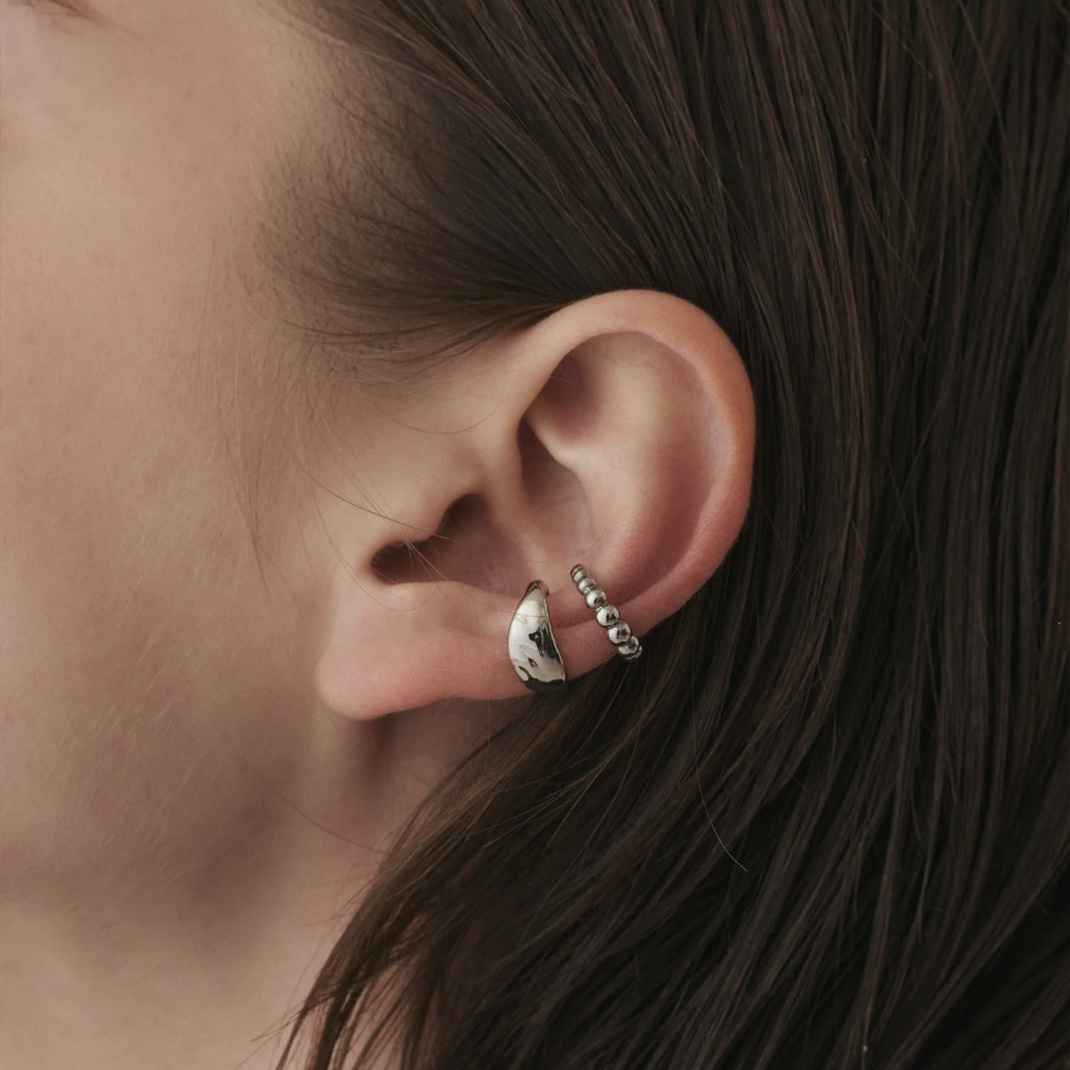 cene 捲邊c型耳骨夾