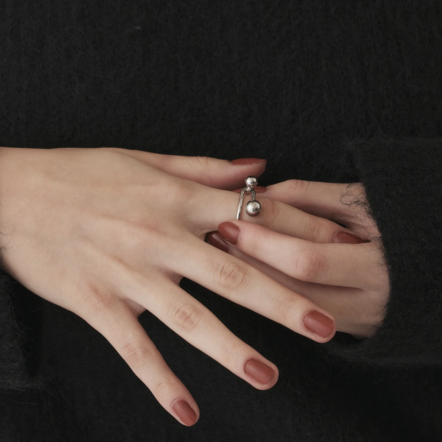 cene 球球個性戒指