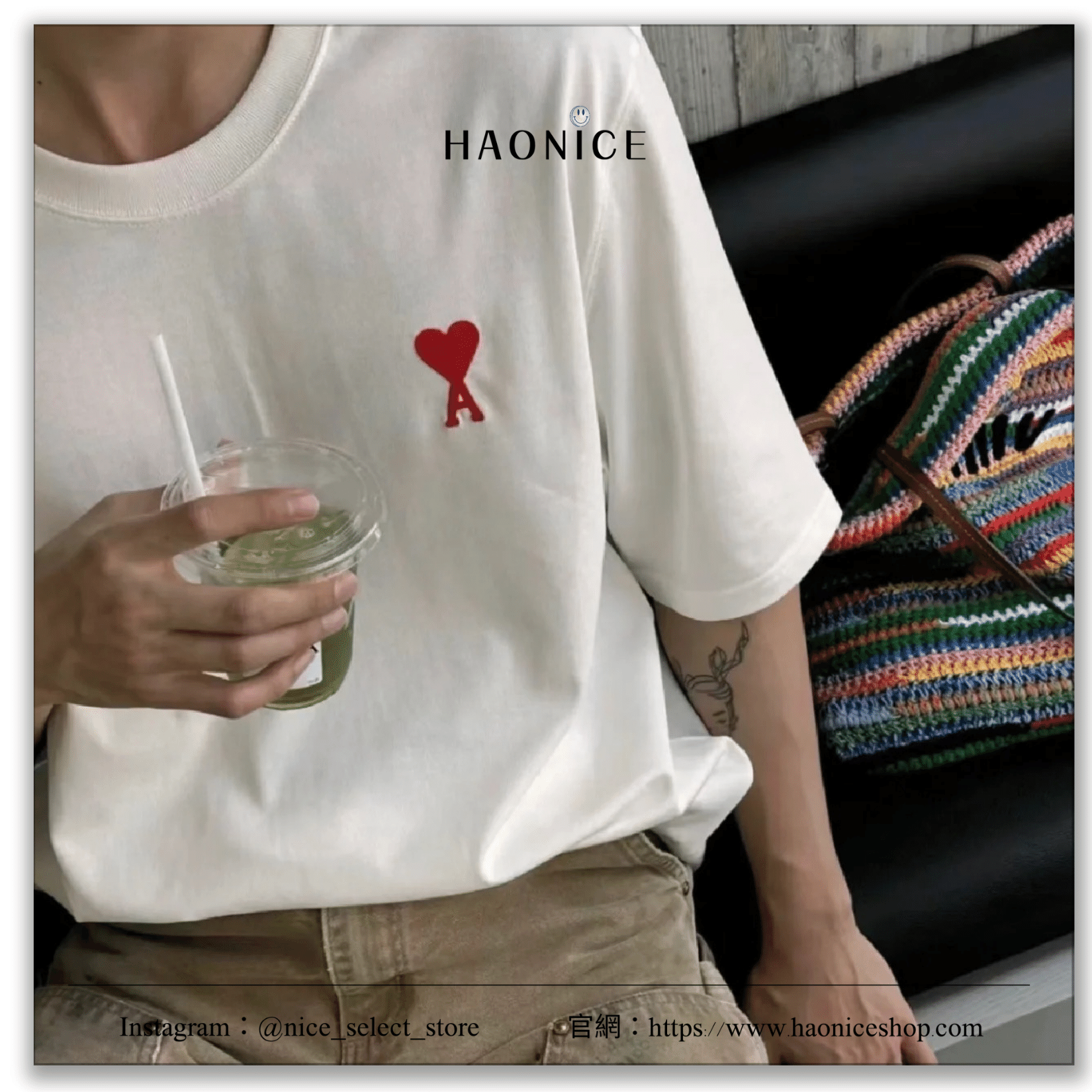 【hao nice】24SS新品🔥法國精品🇫🇷 AMI PARIS💗 經典logo短T 質感 簡約