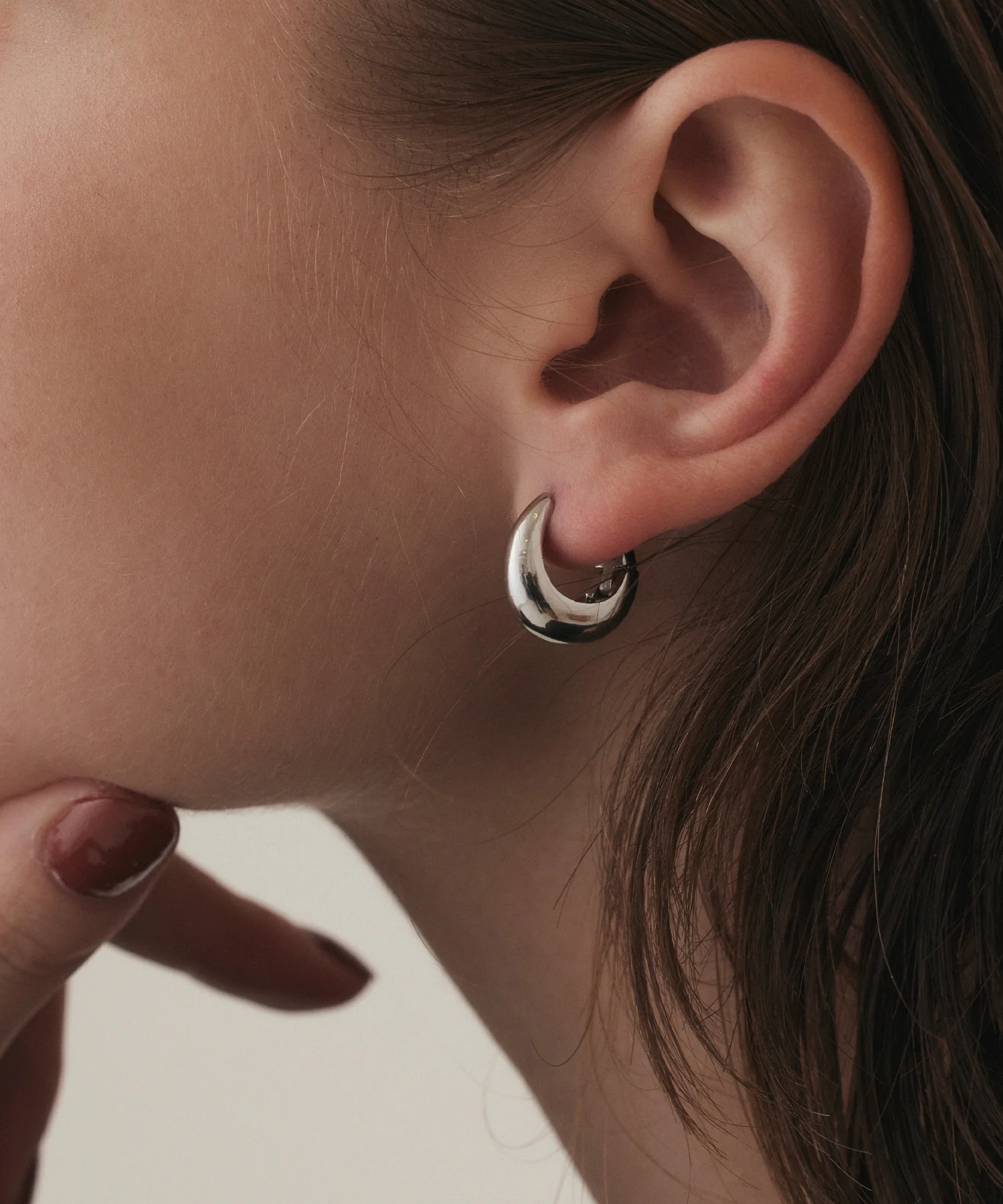 cene 水滴耳針耳環