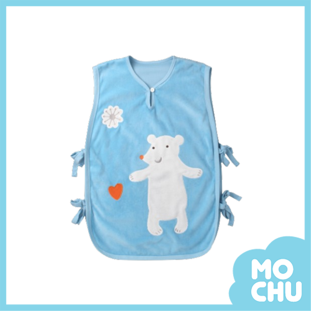 雪花愛心熊水晶絨防踢被