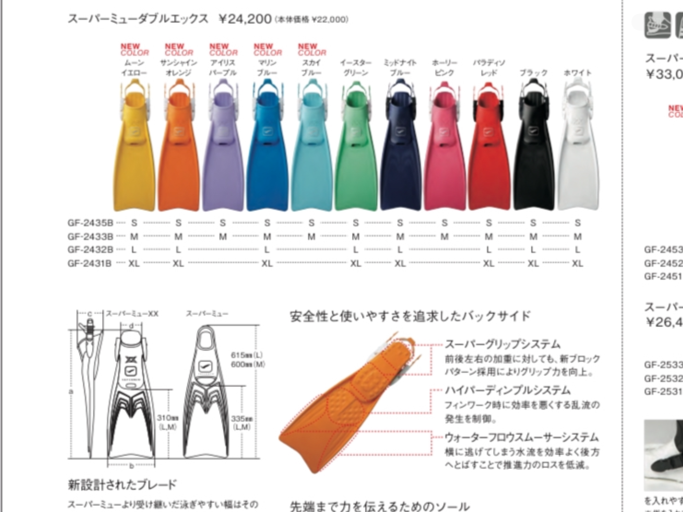 悠潛 GULL 調整式蛙鞋 Supermew XX $5800