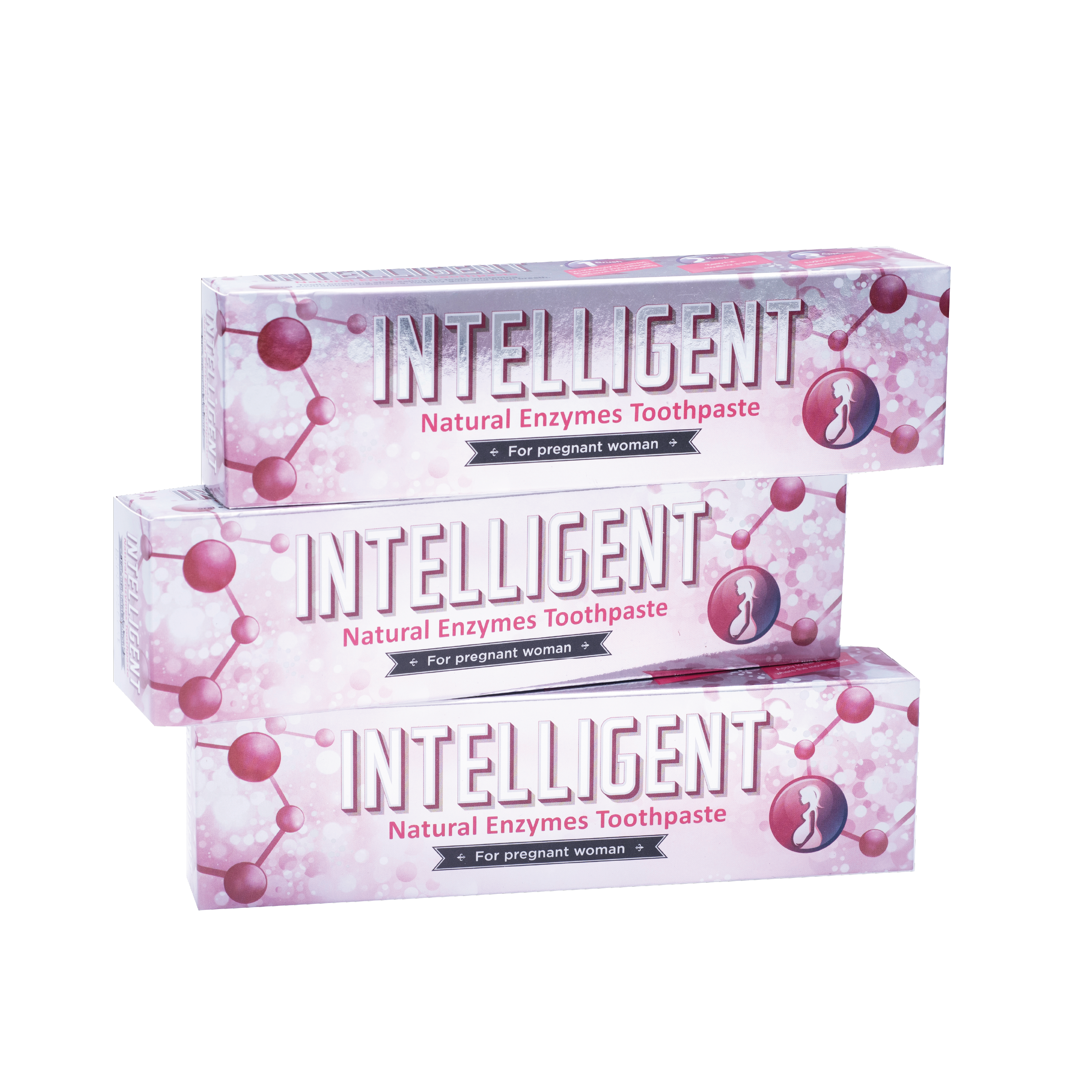 INTELLIGENT 因特力淨孕婦酵素牙膏 80g 三入組【溫和薄荷】