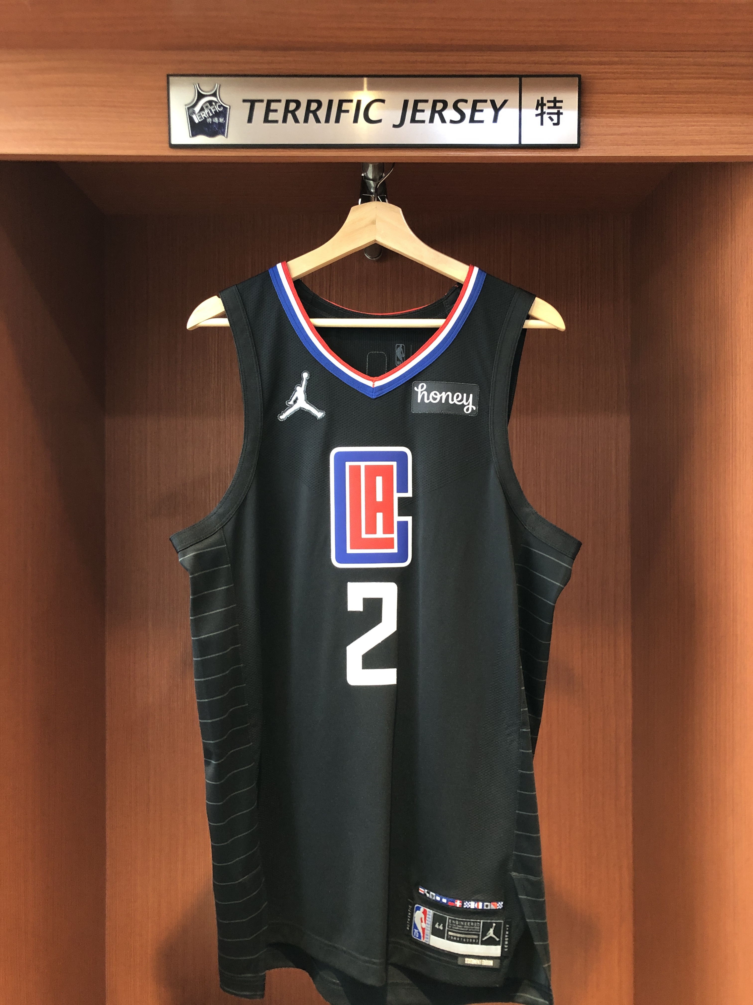 NBA球衣 Kawhi Leonard 洛杉磯快艇黑 75周年 鑽石標 Statement Jordan Authentic 球員版 電繡 全新