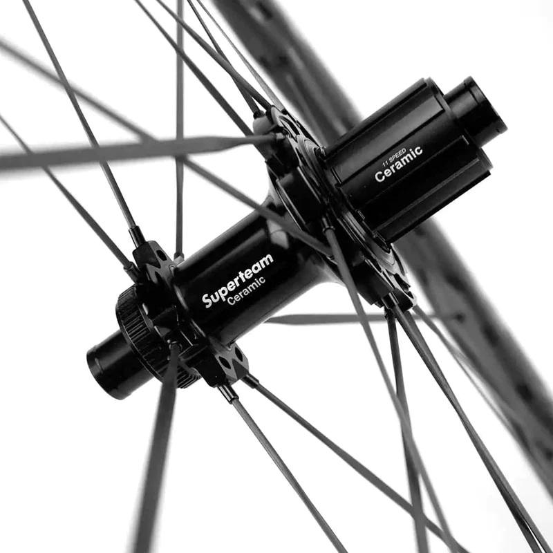 パーツ SUPERTEAM S-ALL CARBON EVO D28-50 S-ALL Carbon EVO D28-50 DISC Brake White Spokes | Superteam