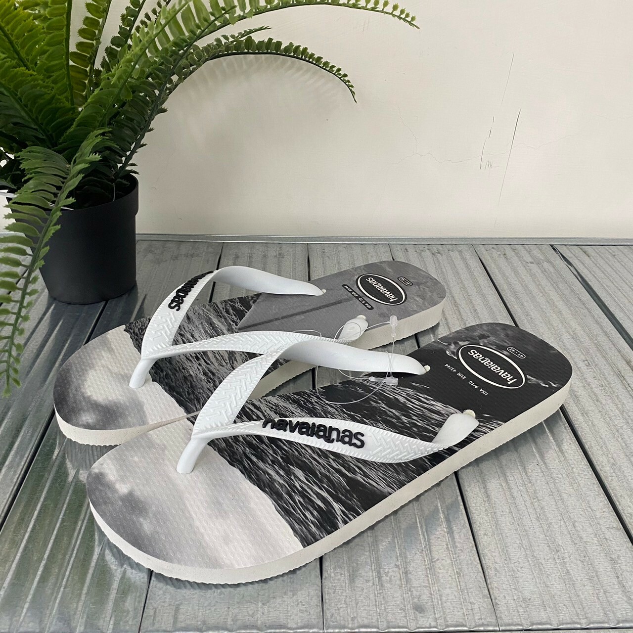 Havaianas 哈瓦仕 拖鞋 夾腳拖 男款 深海 黑白 4127920-6194M