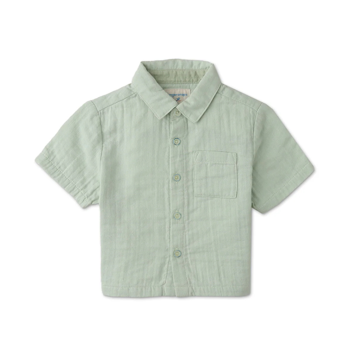 〖 Gingersnaps 〗淺綠baby短袖襯衫上衣