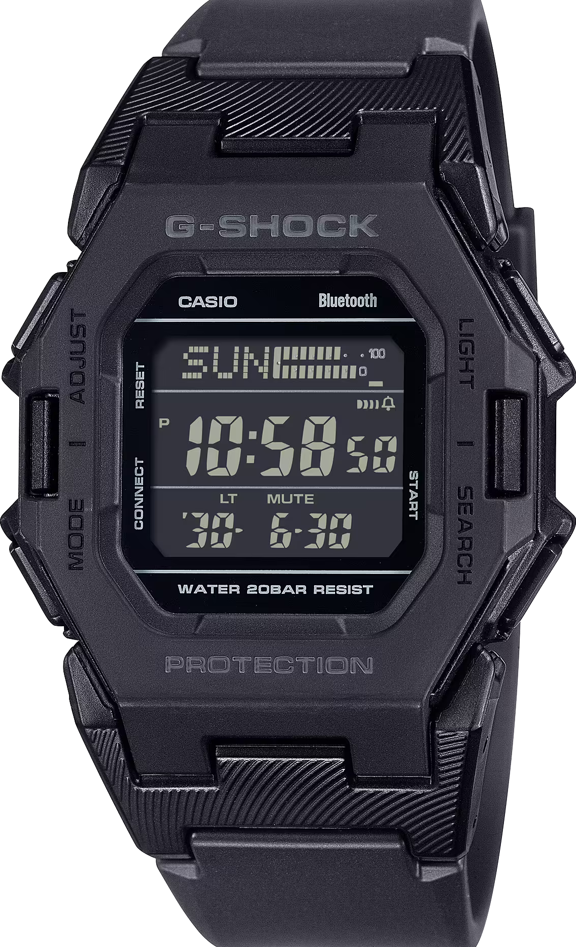 萬年鐘錶 - G-SHOCK  強悍數位百搭藍芽運動電子錶 GD-B500-1 錶徑 : 41.5mm