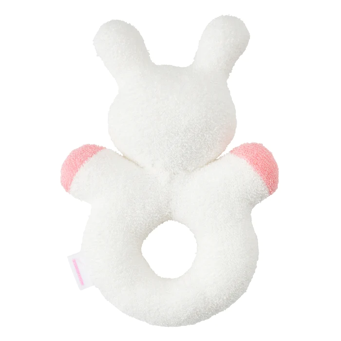 兔兔造型手搖鈴-白