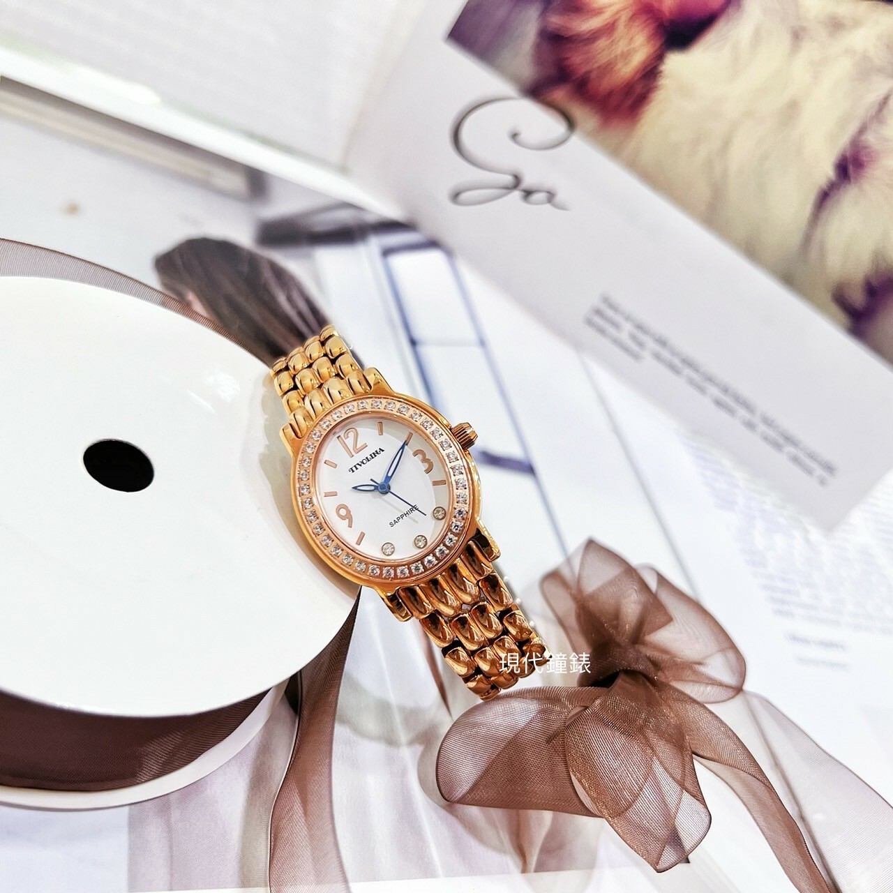 【TIVOLINA】風華系列 耀眼鑽錶 LAG3713-DW 28mm 現代鐘錶