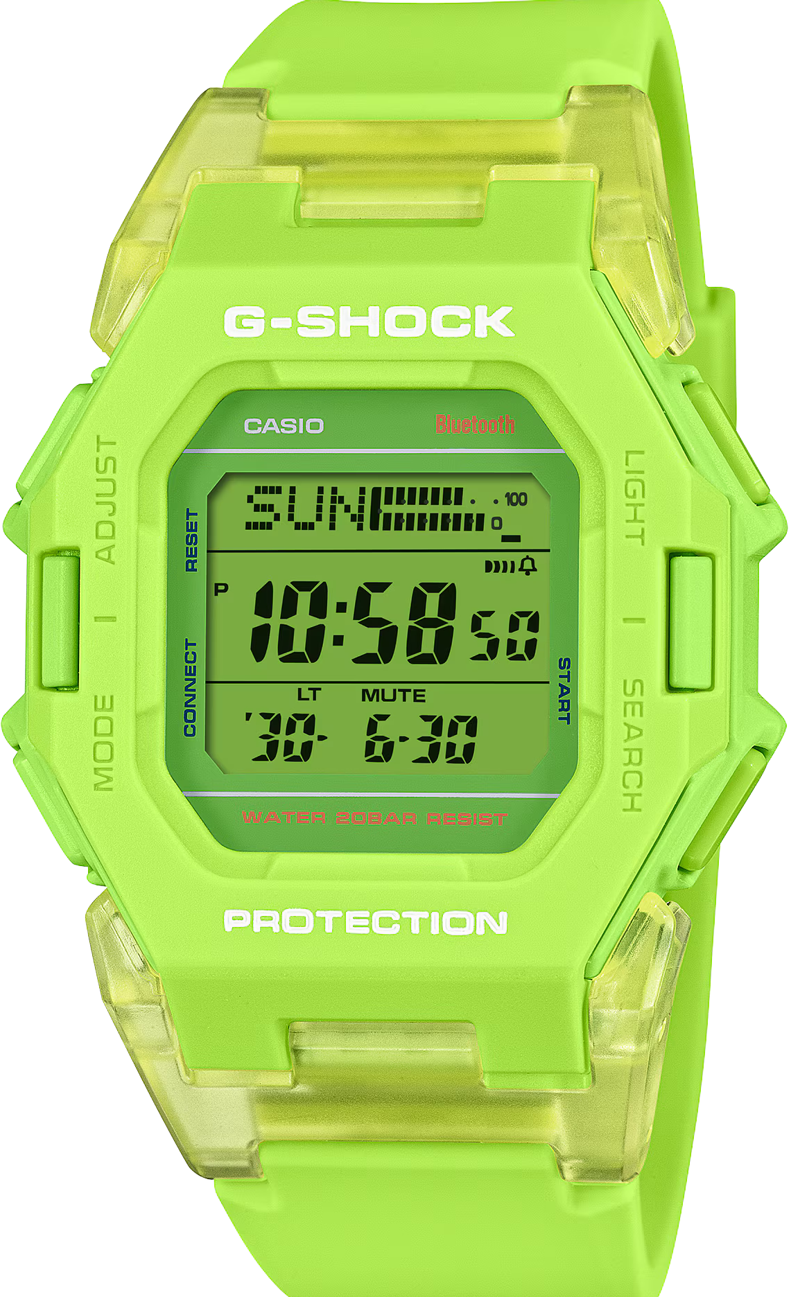 萬年鐘錶 - G-SHOCK  強悍數位百搭藍芽運動電子錶 GD-B500S-3  錶徑 : 41.5mm
