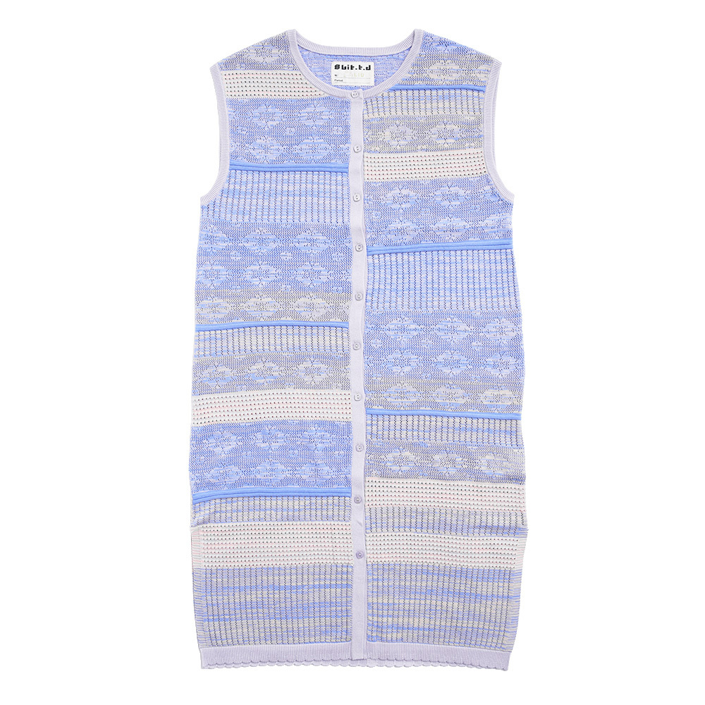 Taller Penghu Tiles Dress Purple-Blue