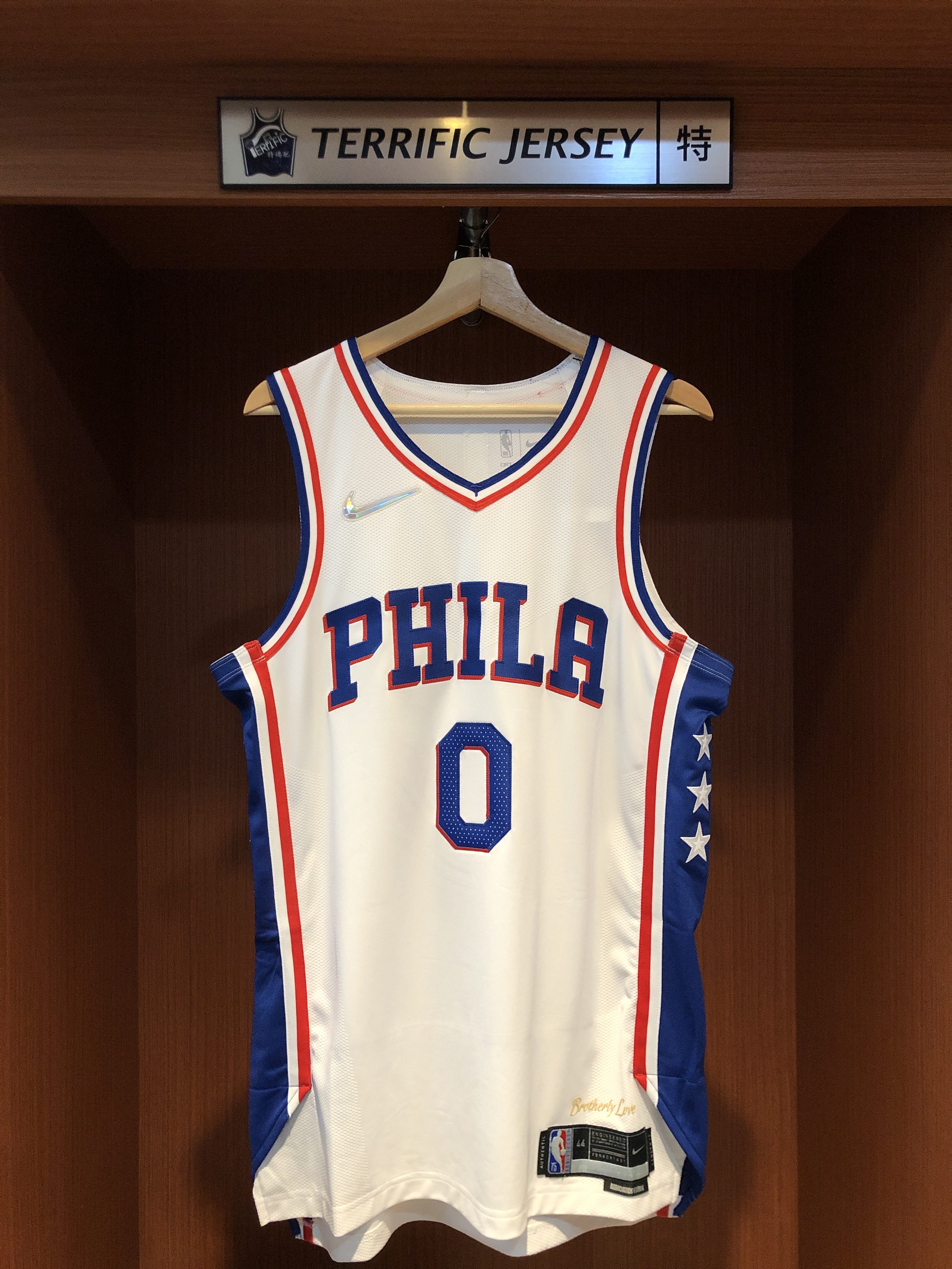 NBA球衣 Tyrese Maxey 費城七六人白 75周年 鑽石標 Association Nike Authentic 球員版 電繡 全新