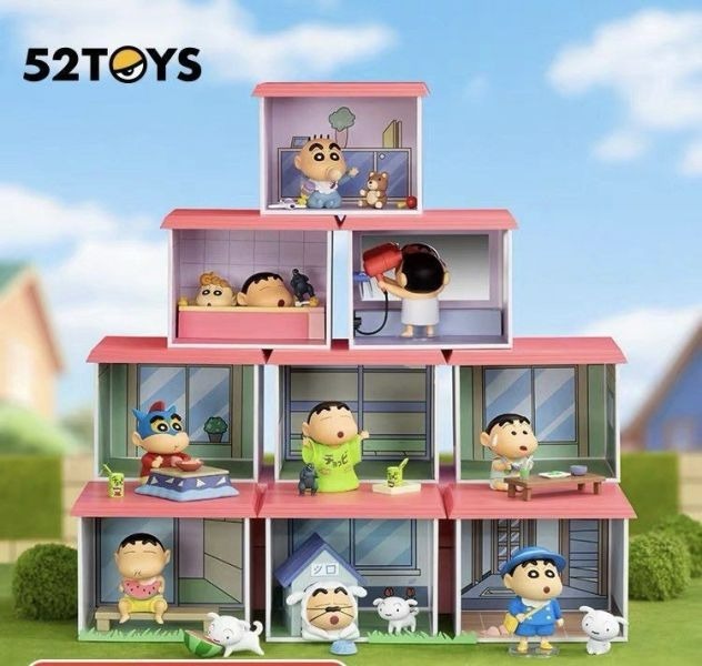 52TOYS 盲盒 蠟筆小新春日部之家 (1套8款)