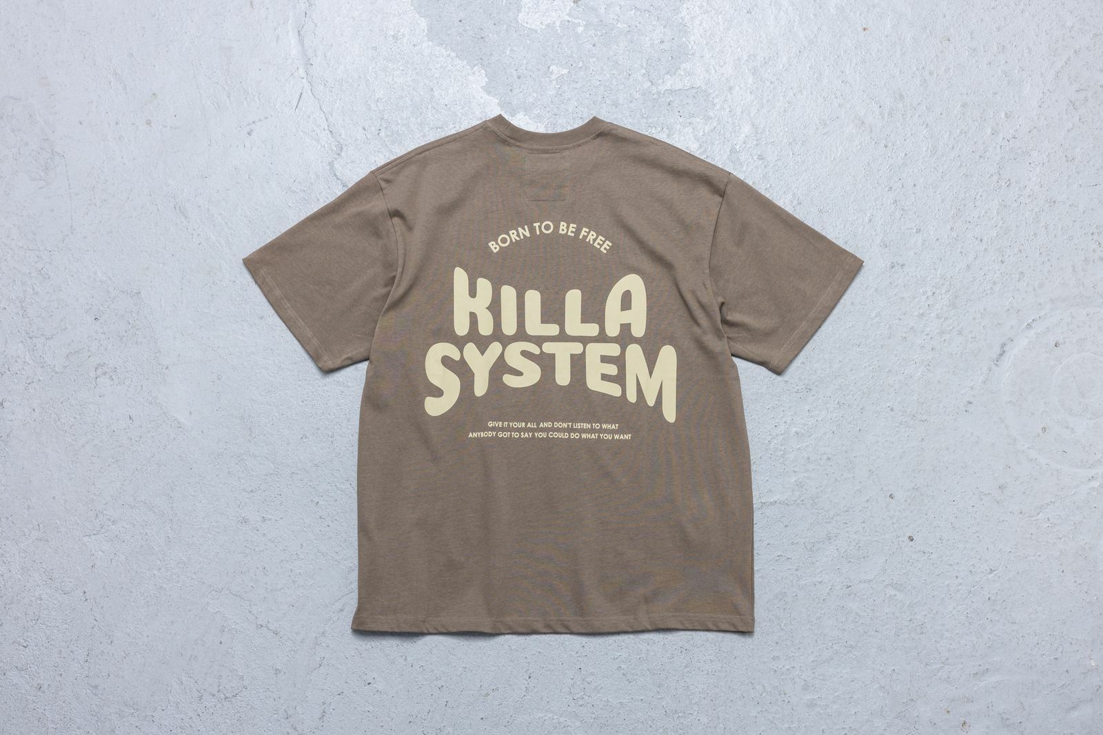 KILLASYSTEM 23S/S TONAL LOGO TEE (咖啡棕色)
