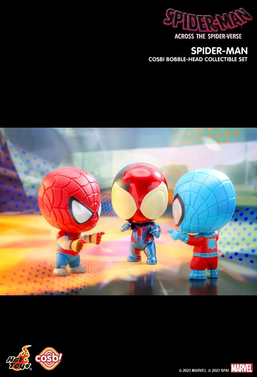 Hot Toys 蜘蛛俠：飛躍蜘蛛宇宙 Spider-Man Cosbi 盲盒公仔系列 Bobble-Head Collectible Set 1  (1套3款)