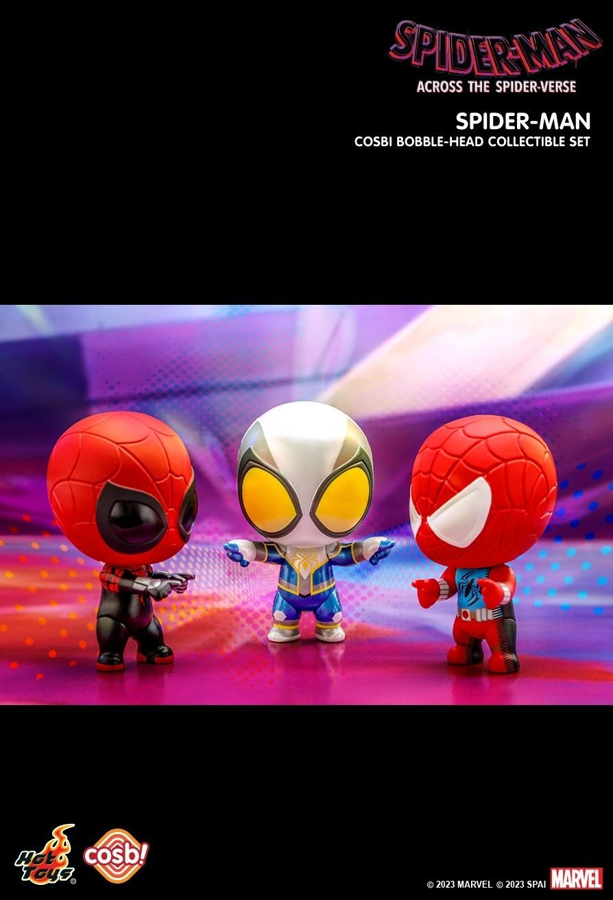 Hot Toys 蜘蛛俠：飛躍蜘蛛宇宙 Spider-Man Cosbi 盲盒公仔系列 Bobble-Head Collectible Set 2 (1套3款)