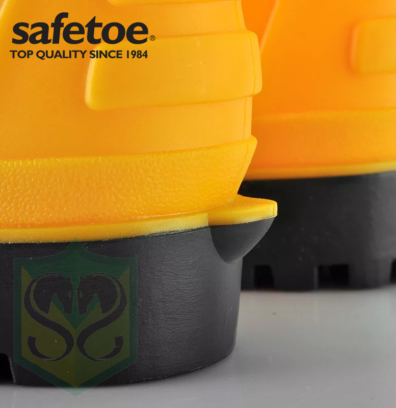SAFETOE S5RY W-6038 Waterproof Rubber Gum Boots (S5 SRC) (Yellow)