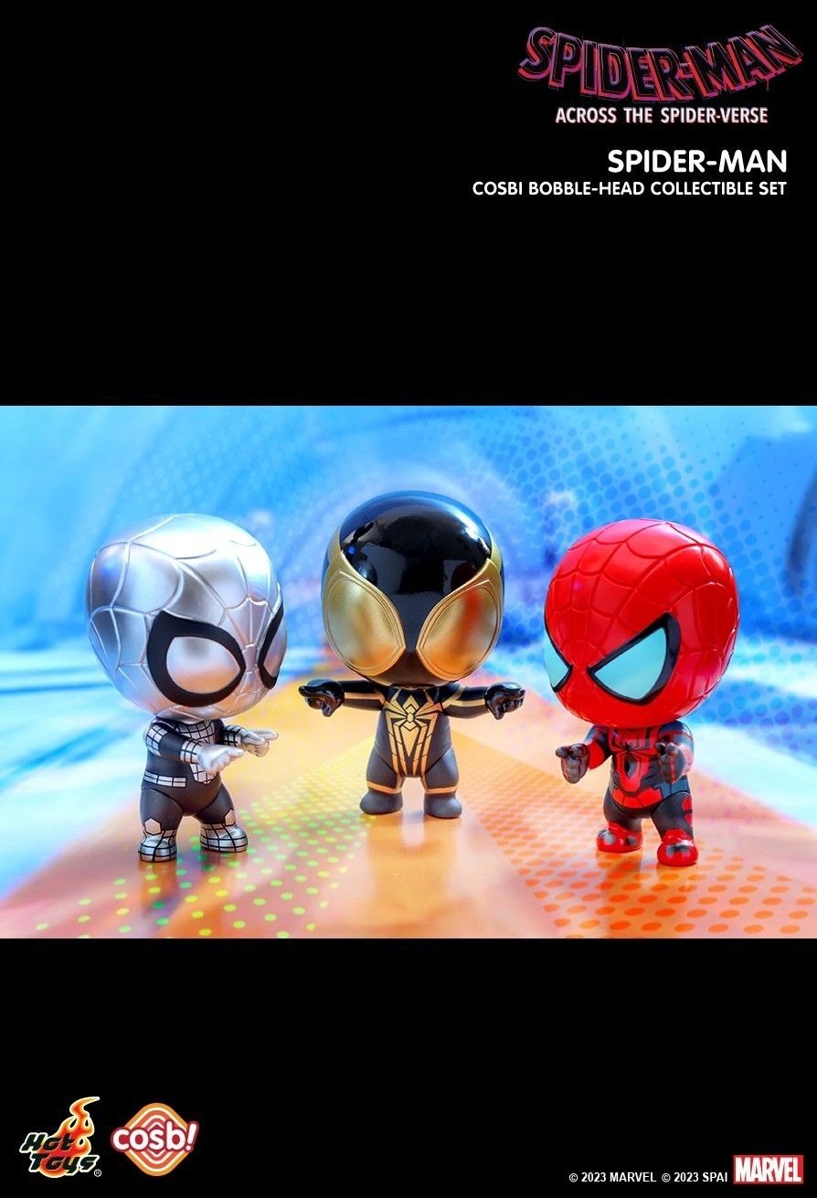 Hot Toys 蜘蛛俠：飛躍蜘蛛宇宙 Spider-Man Cosbi 盲盒公仔系列 Bobble-Head Collectible Set 3 (1套3款)