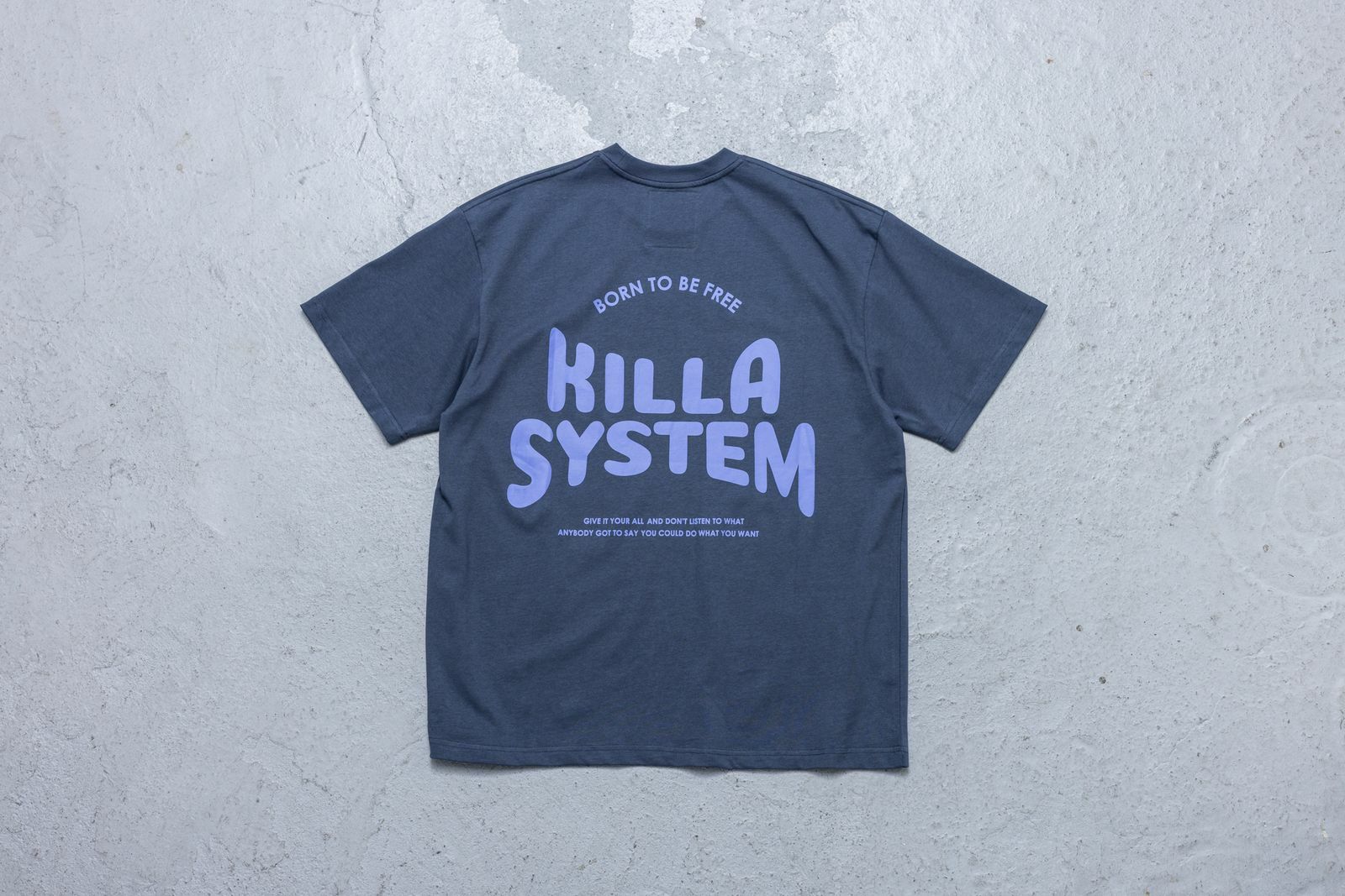 KILLASYSTEM 23S/S TONAL LOGO TEE (深藍色)